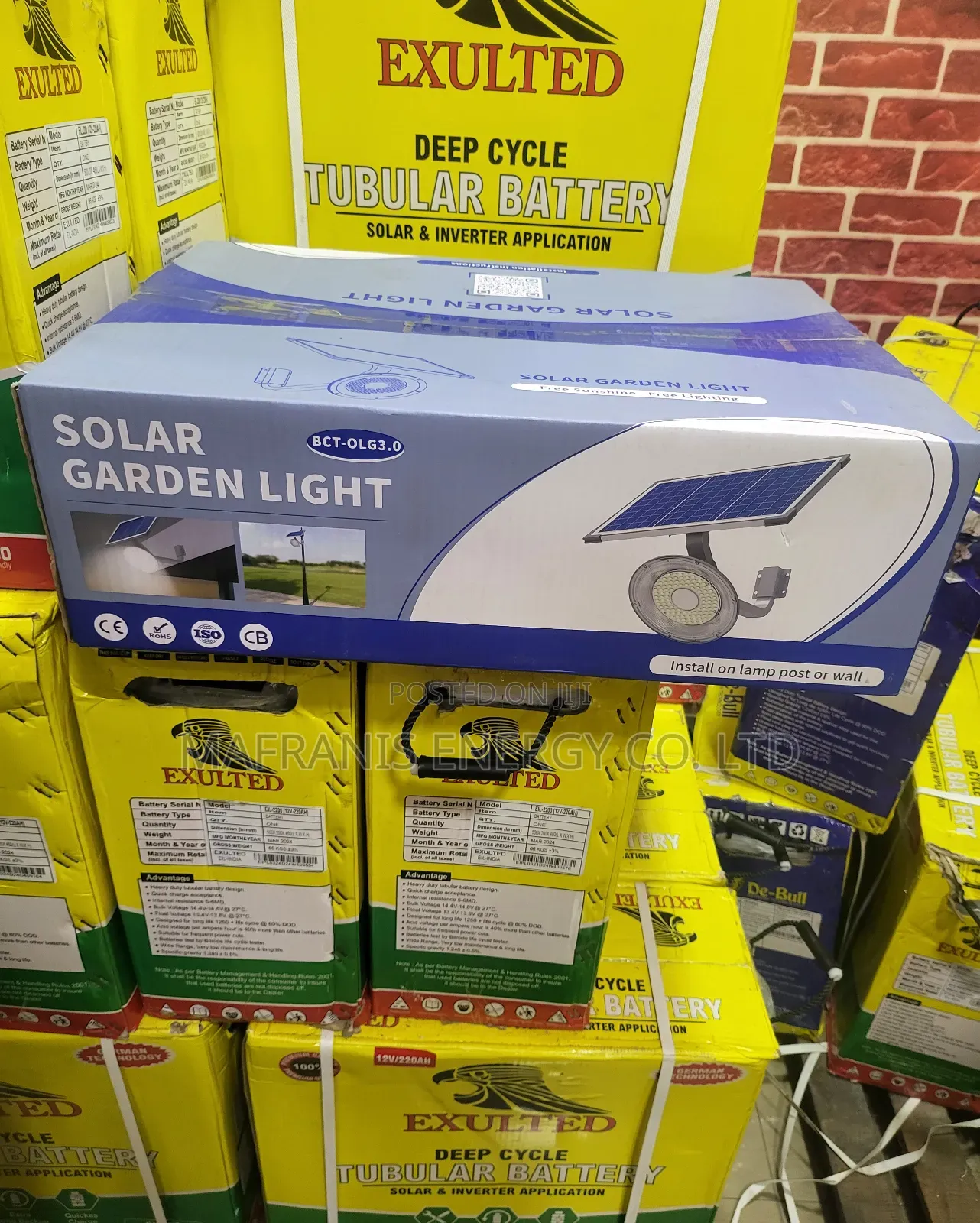 Blue Carbon Solar Garden Light
