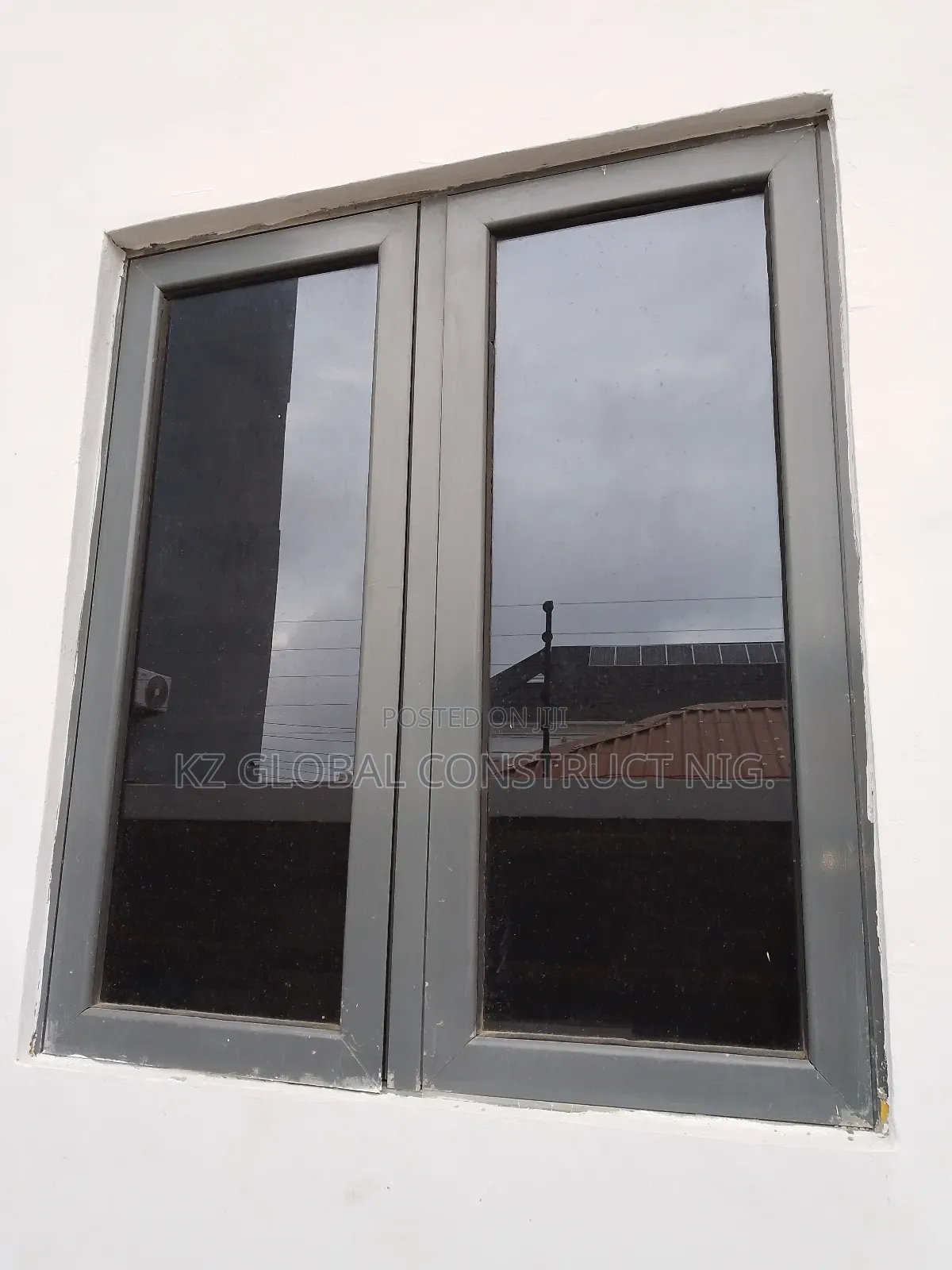 Aluminum Casement Window With Inner Net and Burglary 00012