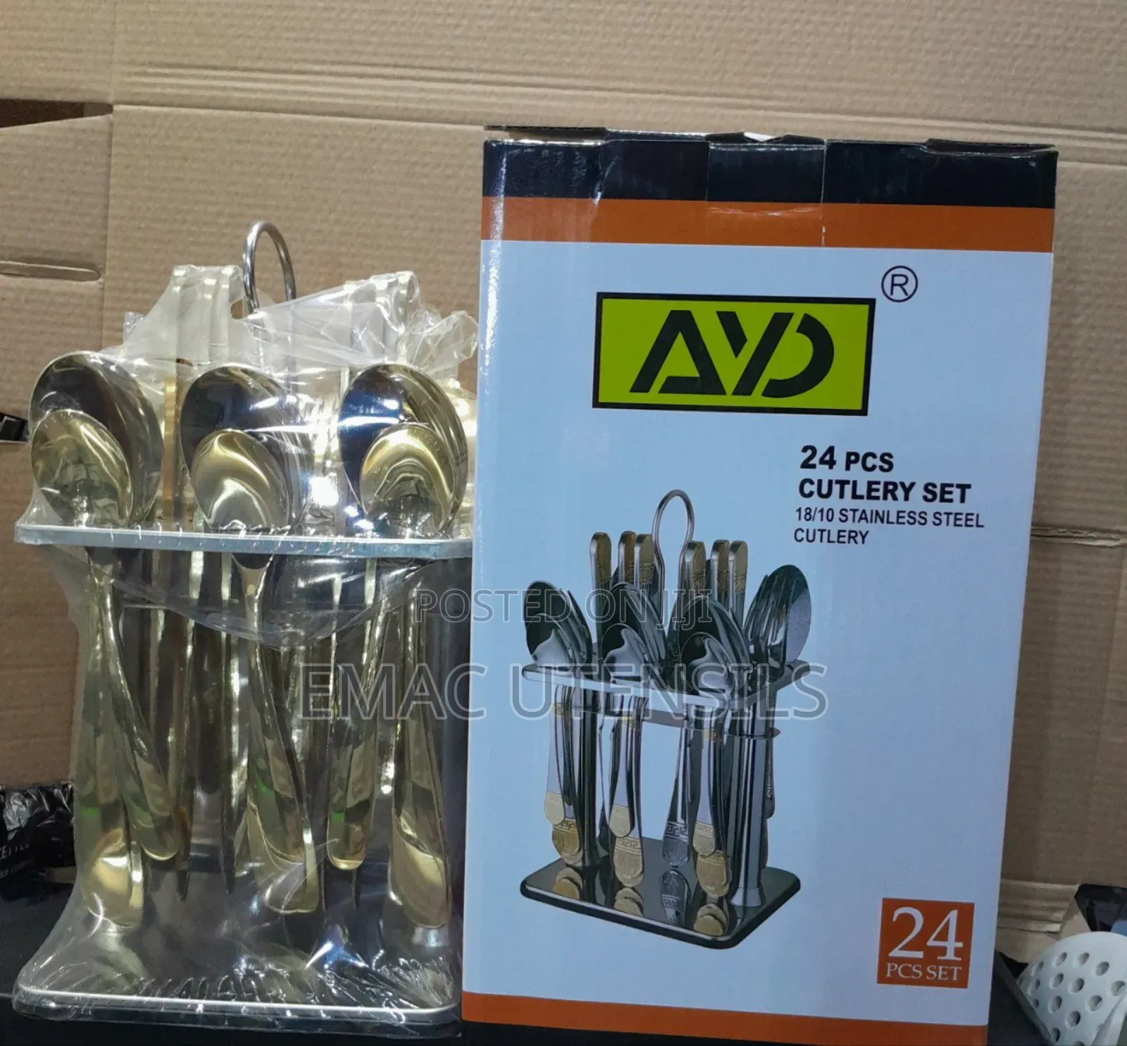 24pcs Ayd Gold Cutlery Set