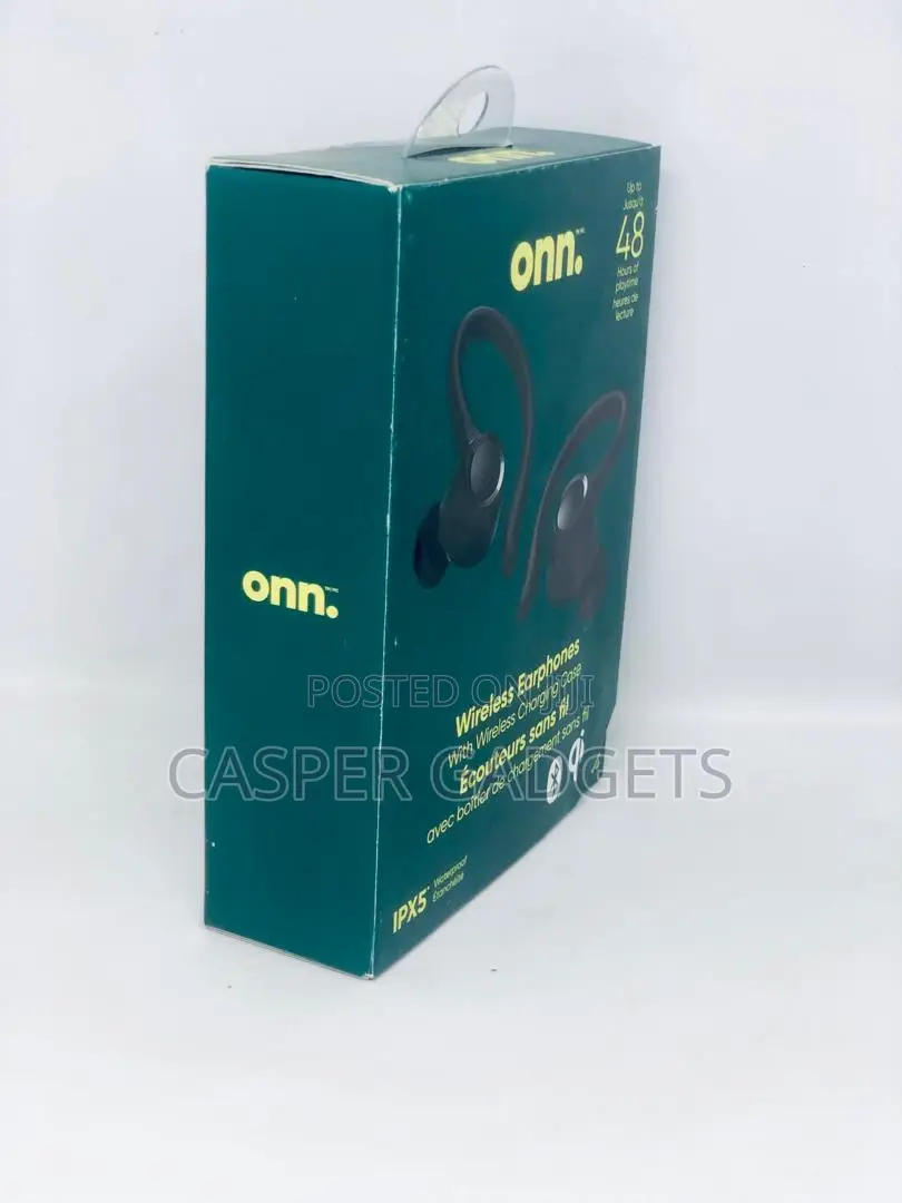 Onn on-Ear Wireless Earphone Black
