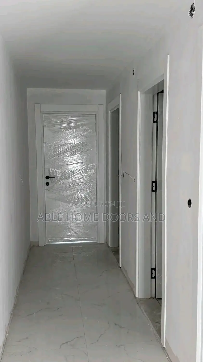 White Colour HDF Wooden Door