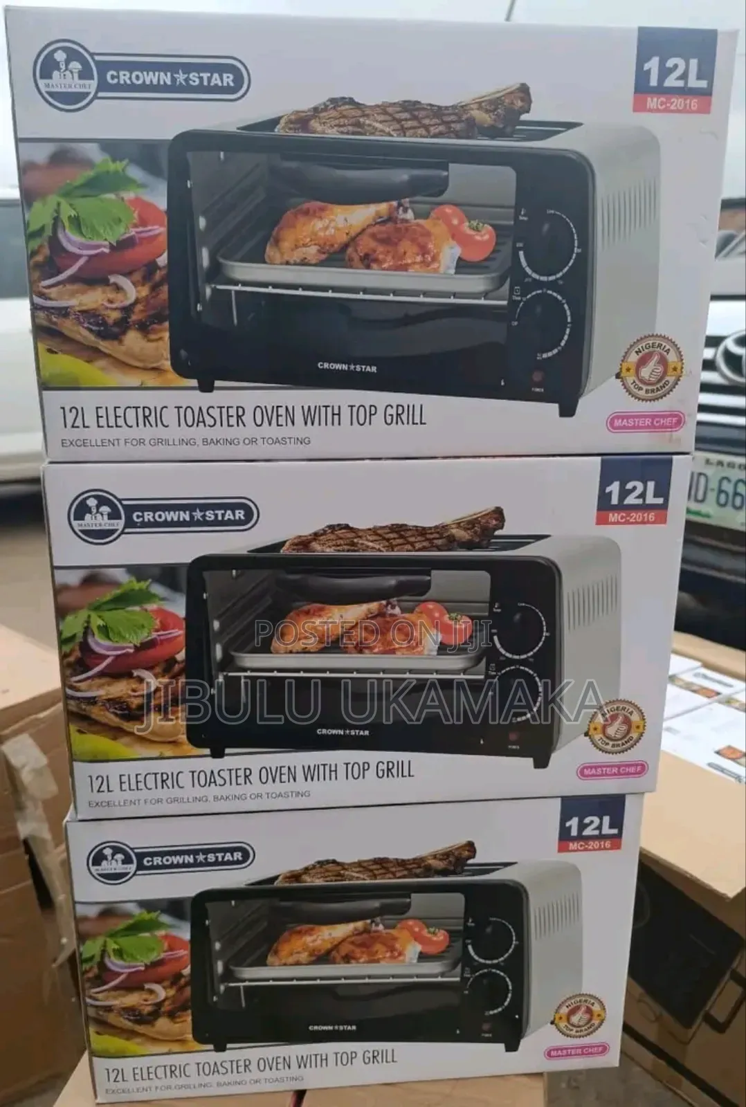 Electric Toaster Oven and Top Grill (12L)