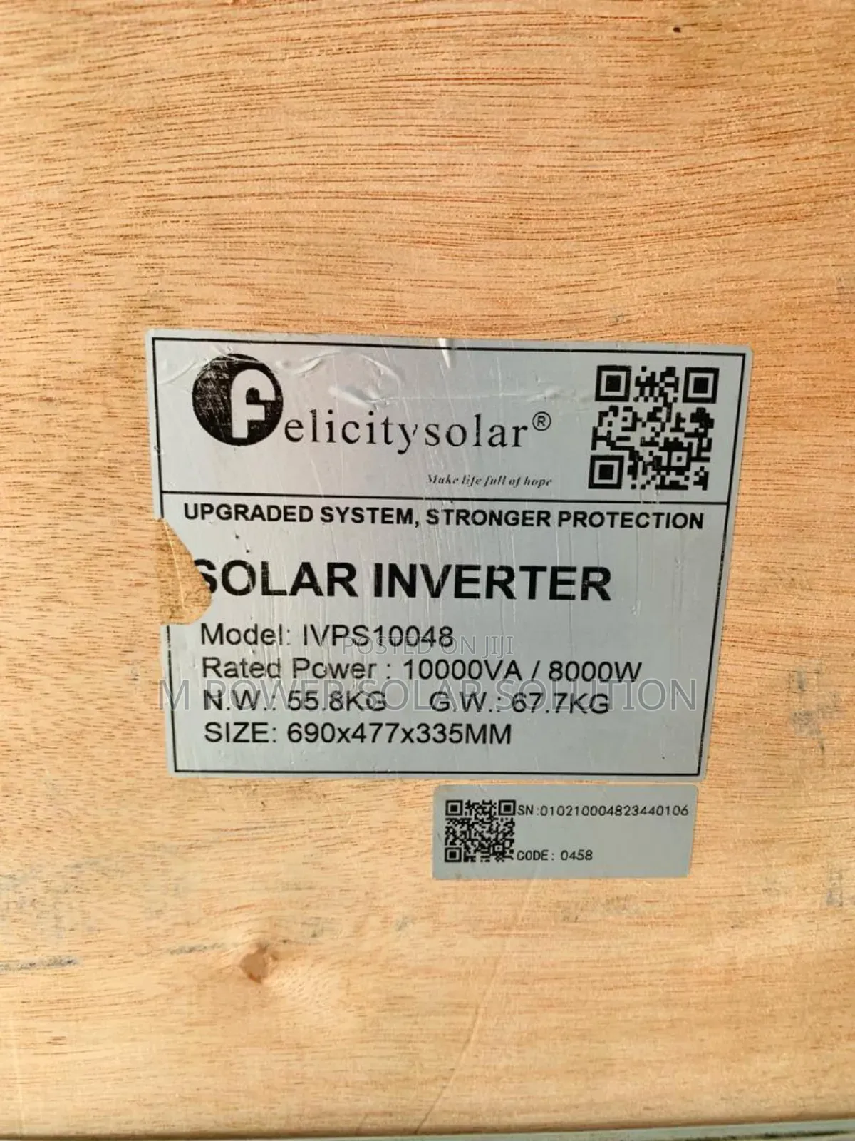 10kva Felicity Non-hybrid Inverter