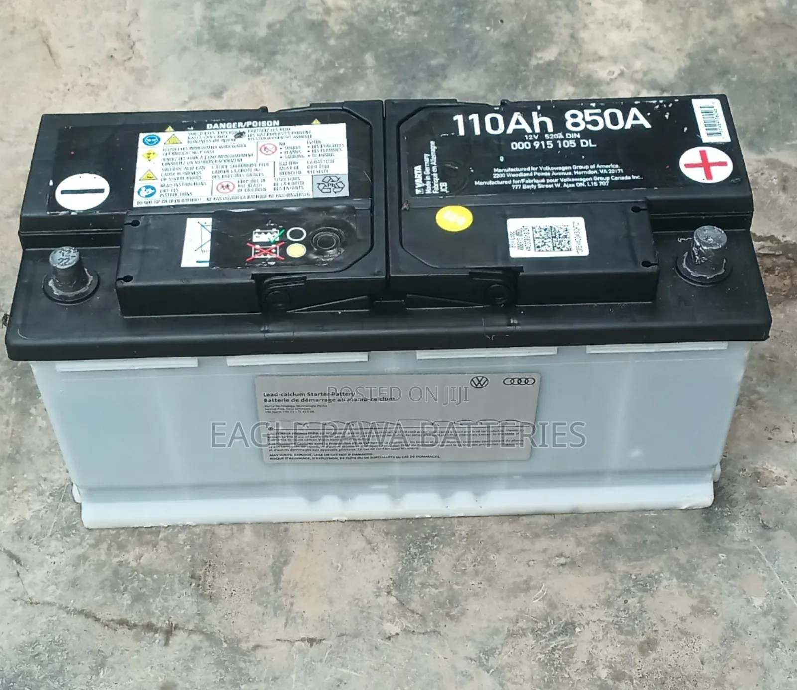 Volkswagen Battery 110amps
