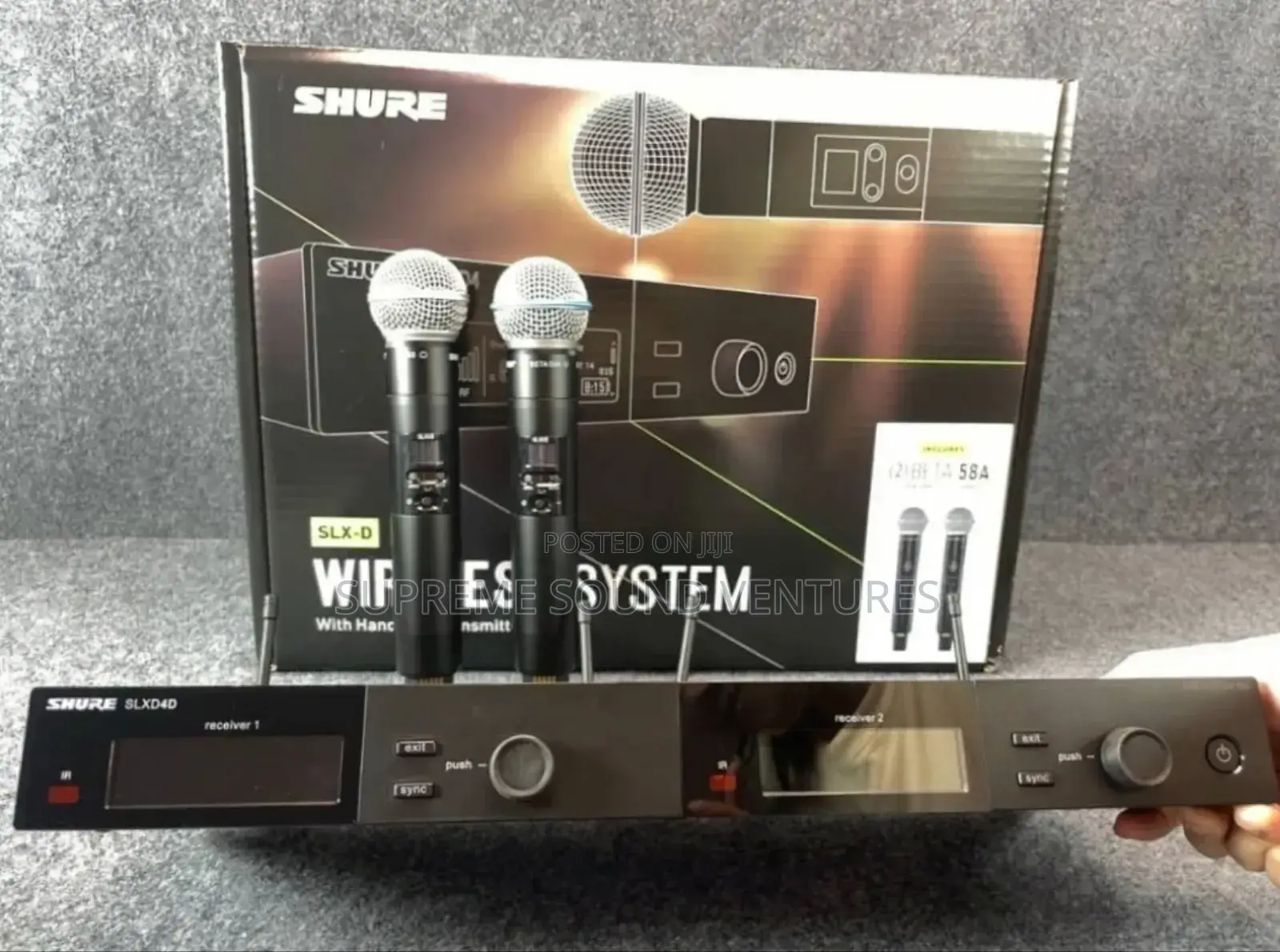 Shure SLXD4D/BETA58A Dual Handheld Microphone