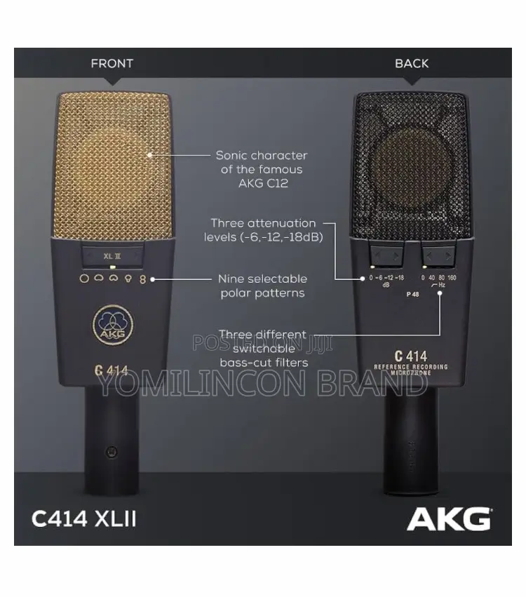 AKG C414 XLII Reference Multipattern Condenser Microphone