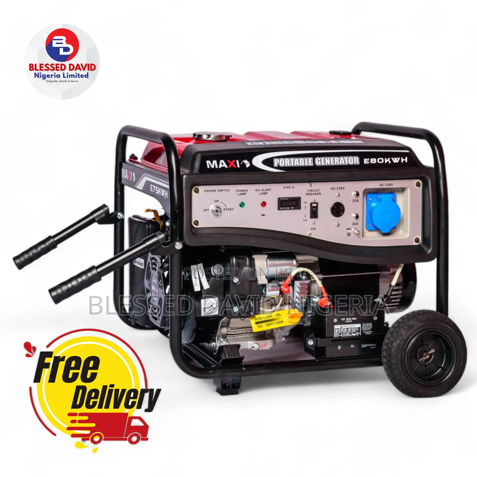 Maxi E80KWH, 10kva (8.0kw) Generator Key Starter