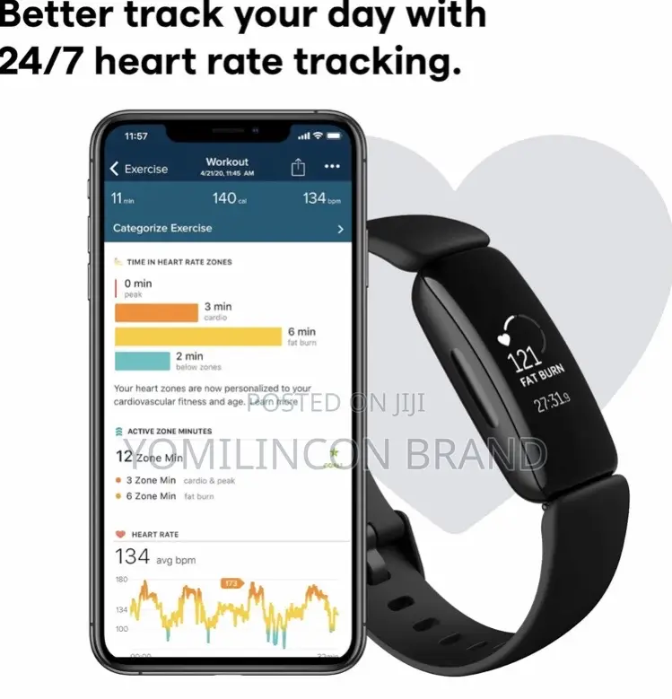 Fitbit Inspire 2 Health Fitness Tracker Black