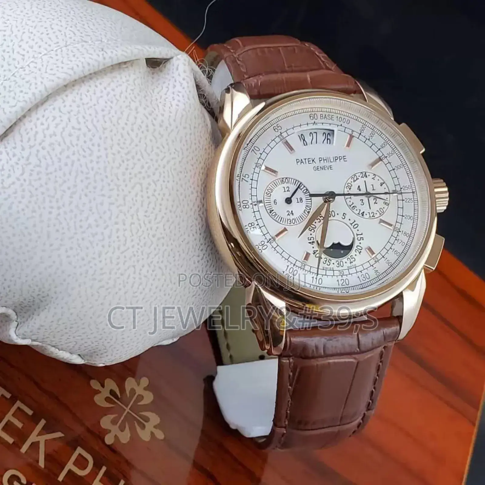 Patek Philippe Men's Luxury Watch Original Leather