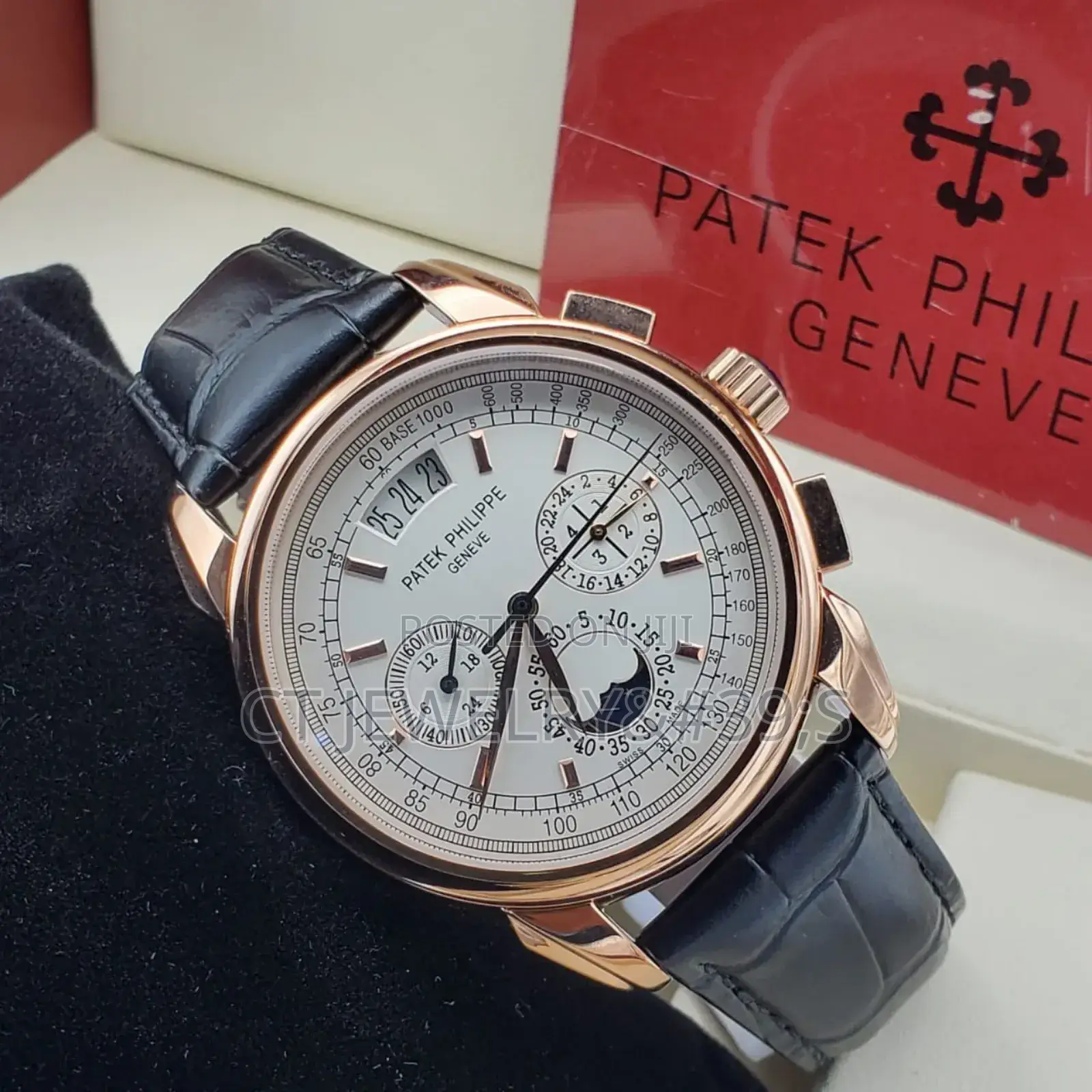 Patek Philippe Men's Luxury Watch Original Leather