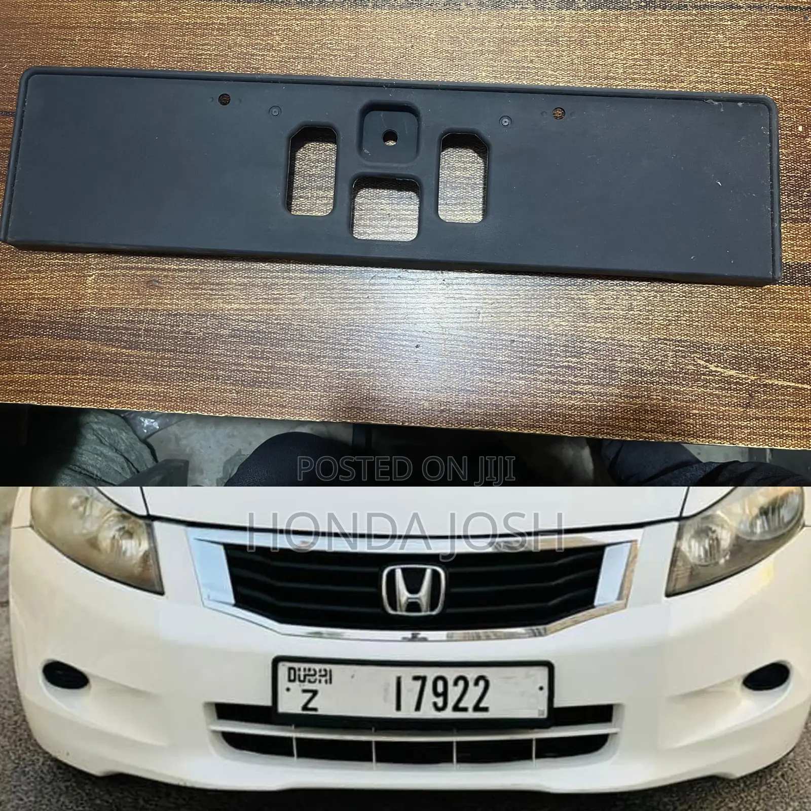 Plate Number Holder 2008/2012 Honda Accord