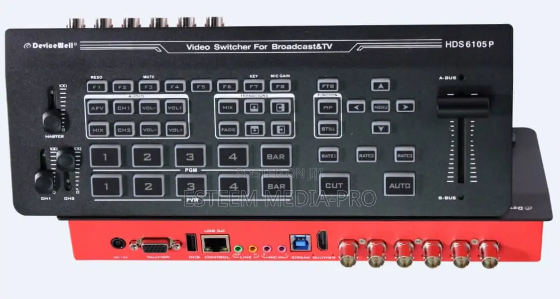 Devicewell 4 Channel SDI Video Switcher HDS6105P With Chroma