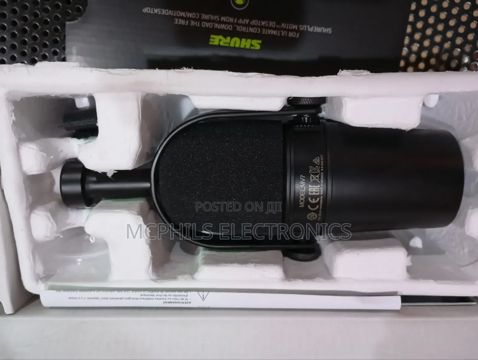 Original Shure Studio Recording Condenser Mic Mv7