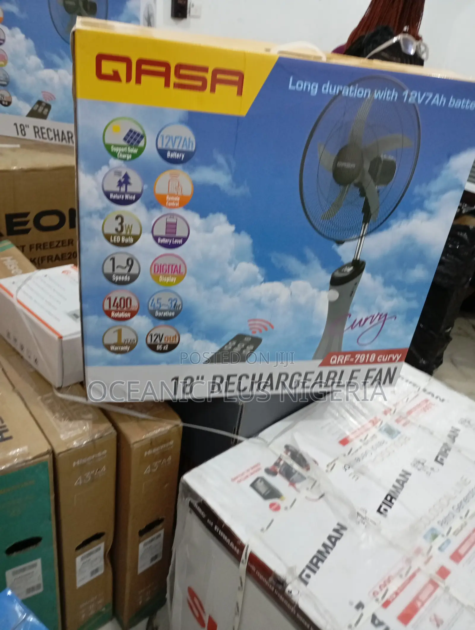 High Quality-Rechargeable QASA Standing Fan