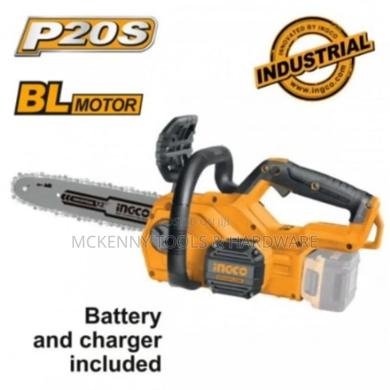 Ingco Cordless Chain Saw 12"-20v Lithium-Ion