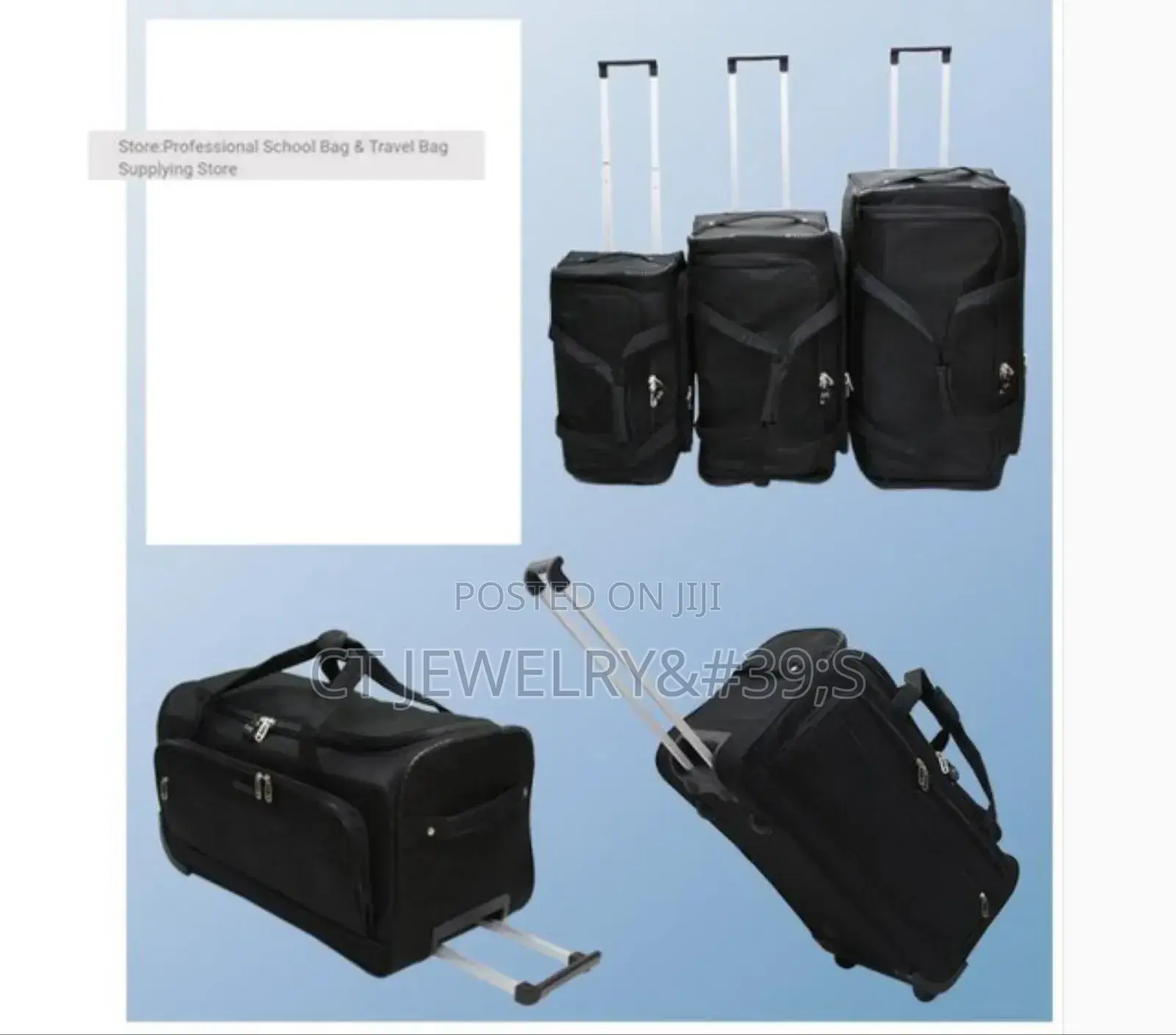 Leaves King Original 3in1 Fabric Suite Case (Black)