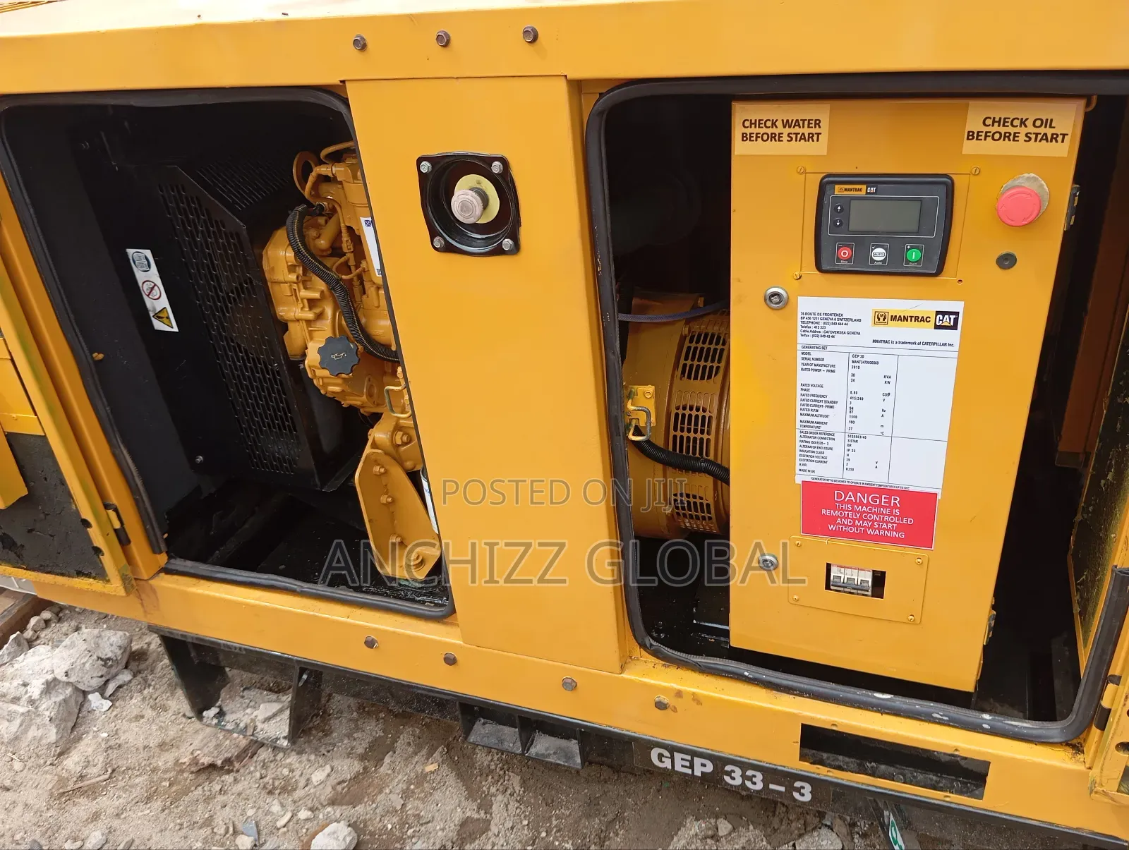 Mantrac CAT 33kva Soundproof With Stamford Alternator