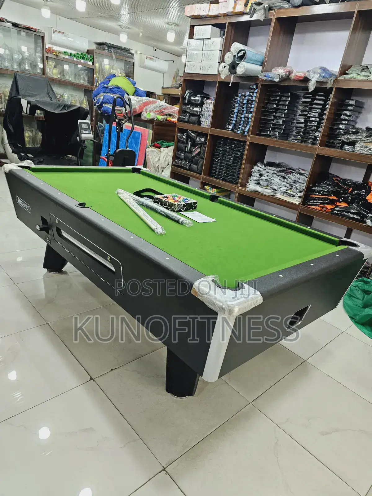 Premium 8ft Marble and Coin-Operated Snooker Table