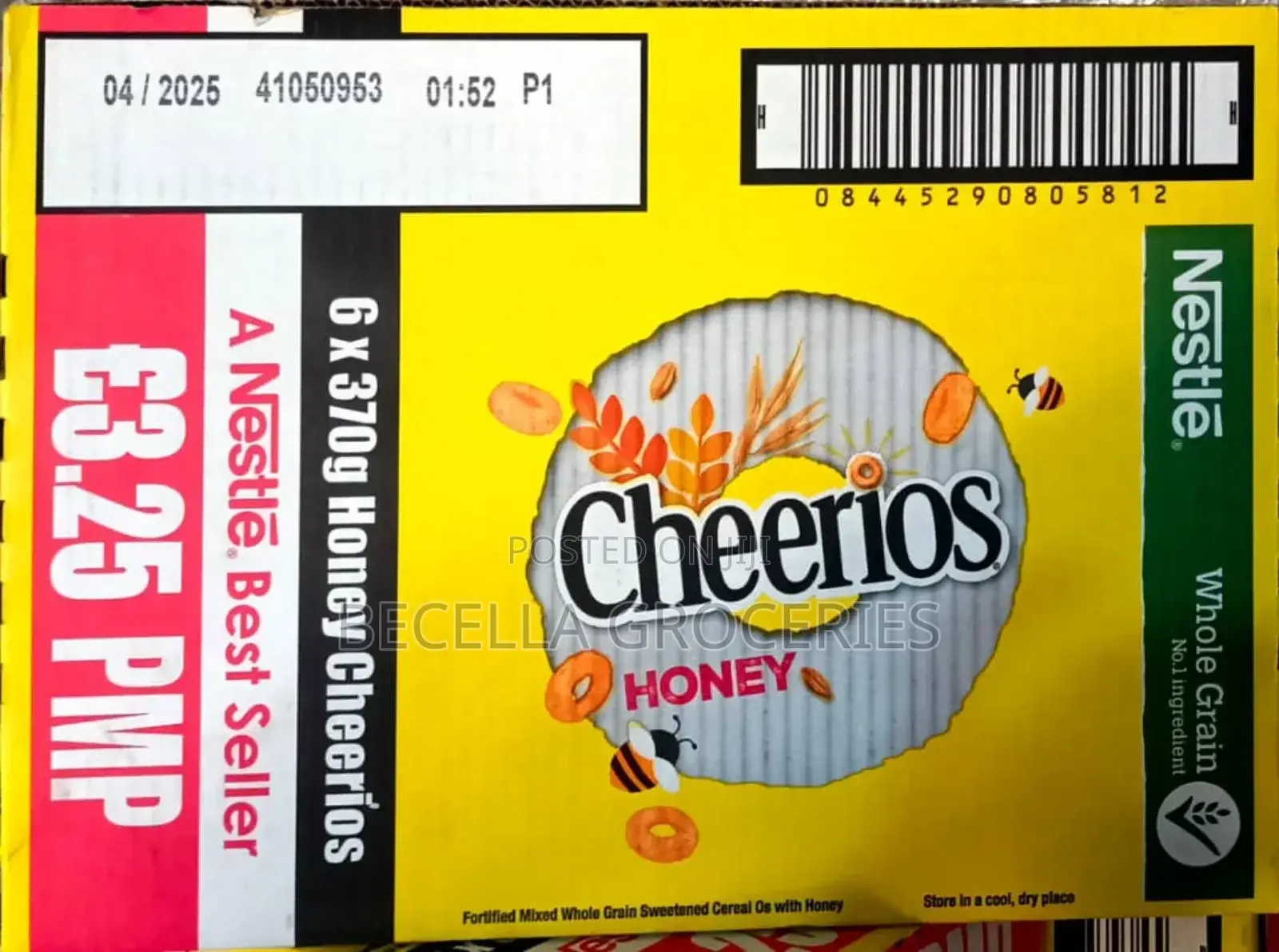 Nestle Cheerio Honey 6×370g