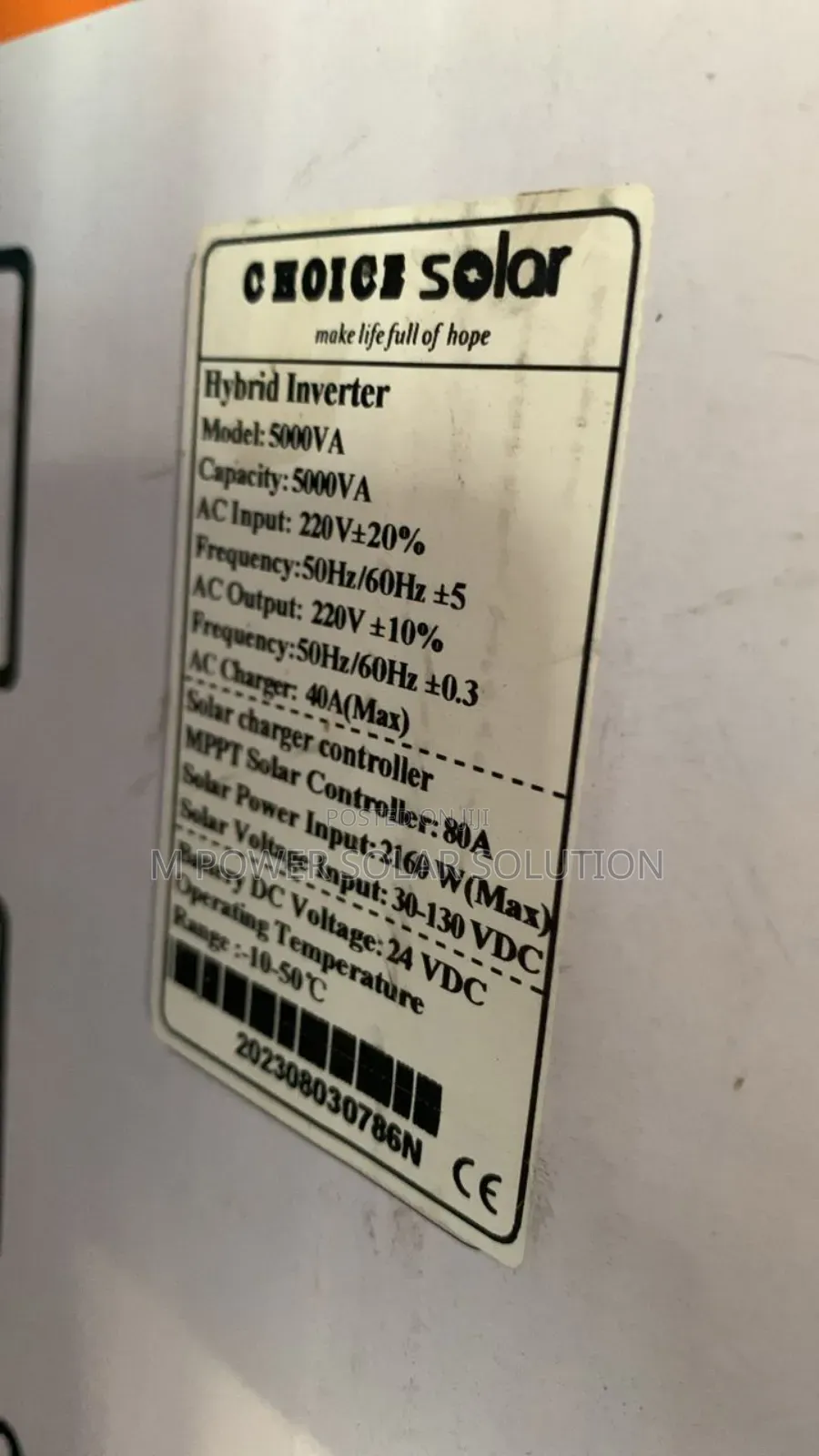 5kva 24V CHOICE SOLAR Hybrid Inverter
