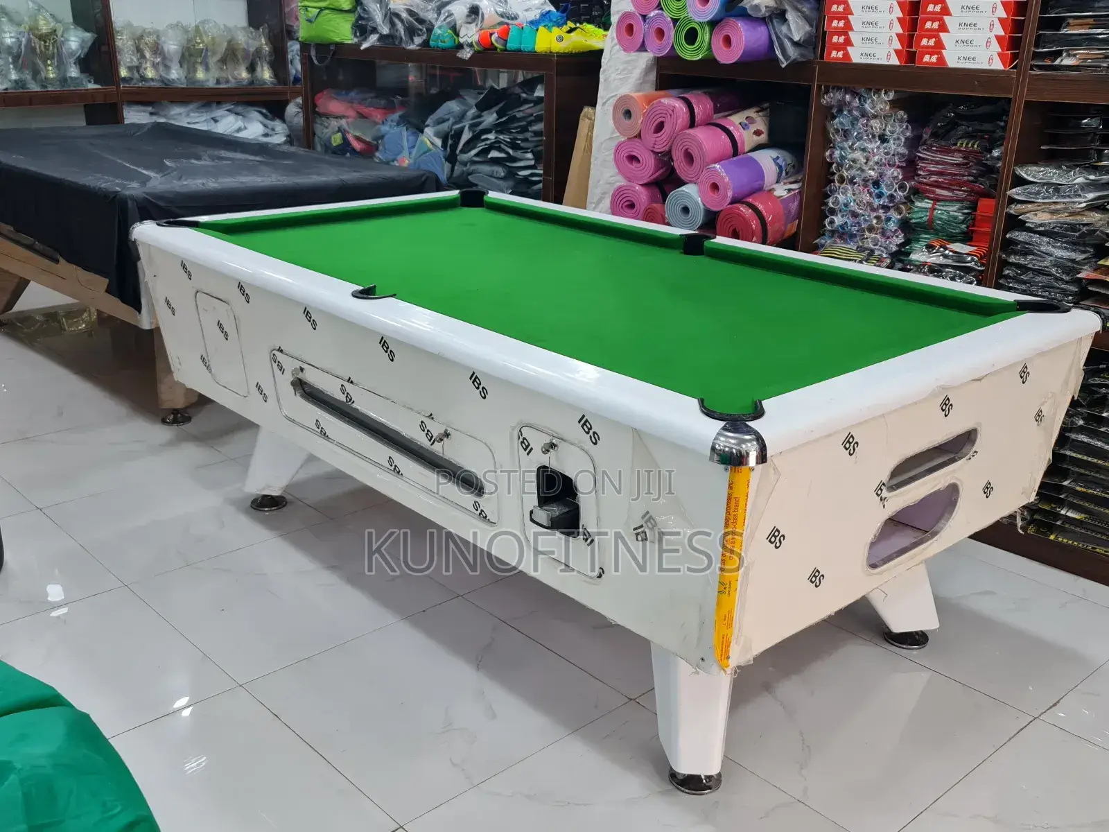 Original 7 Feet Marble Slate Coin-Operated Snooker Table