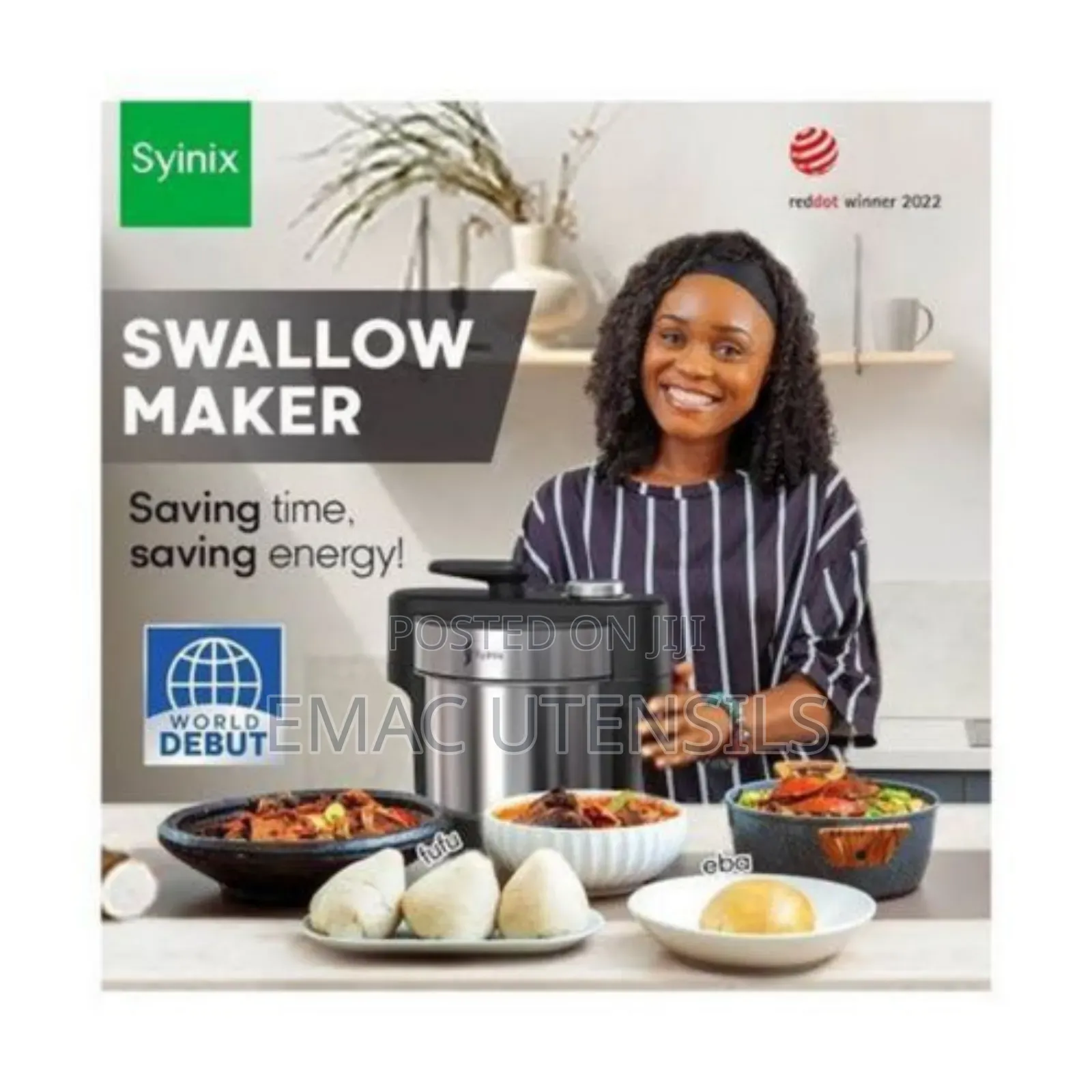 Synix 5L Swallow Maker All Purpose Machine - Yam + Fufu