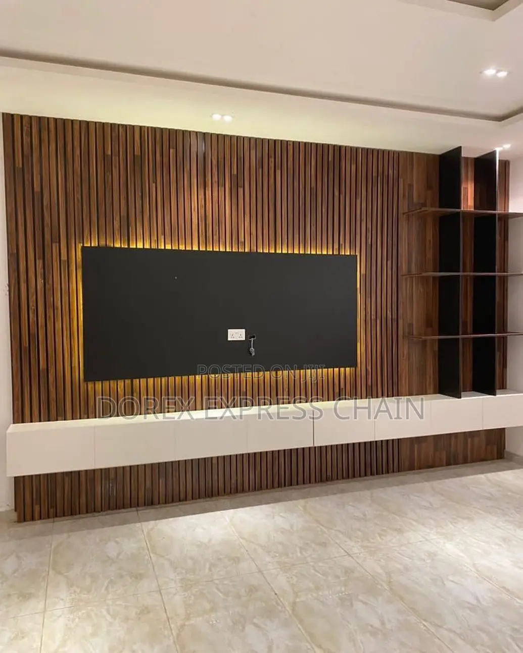 TV Consoles With Wall Lighting