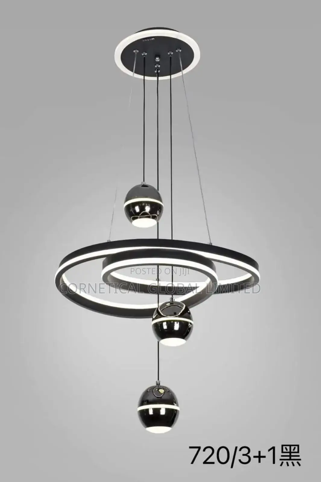 Modern Luxury Crystal Led Three Drop Pendant Light