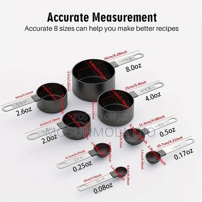 8pcs Stackable Precision Measuring Spoon Sets