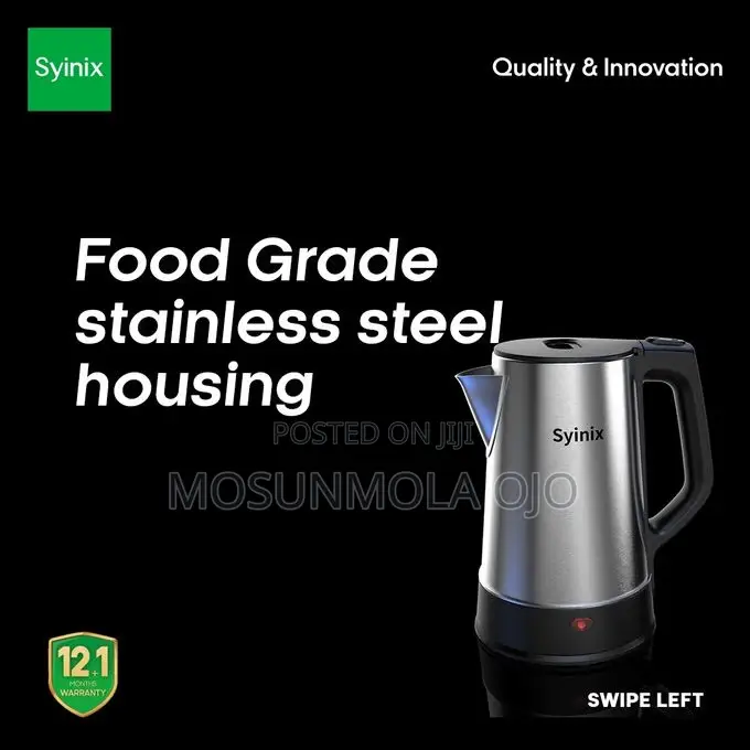 Syinix 2.2litre Cordless Electric Kettle / Jug 2000watts