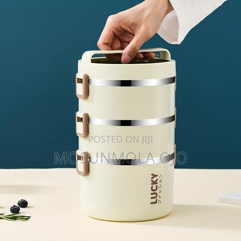 4 Layer Stainless Steel Lunch Boxes With Bags and Utensils