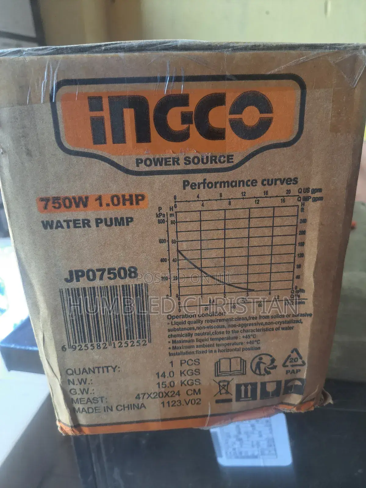 1hp Incco Surface Pump