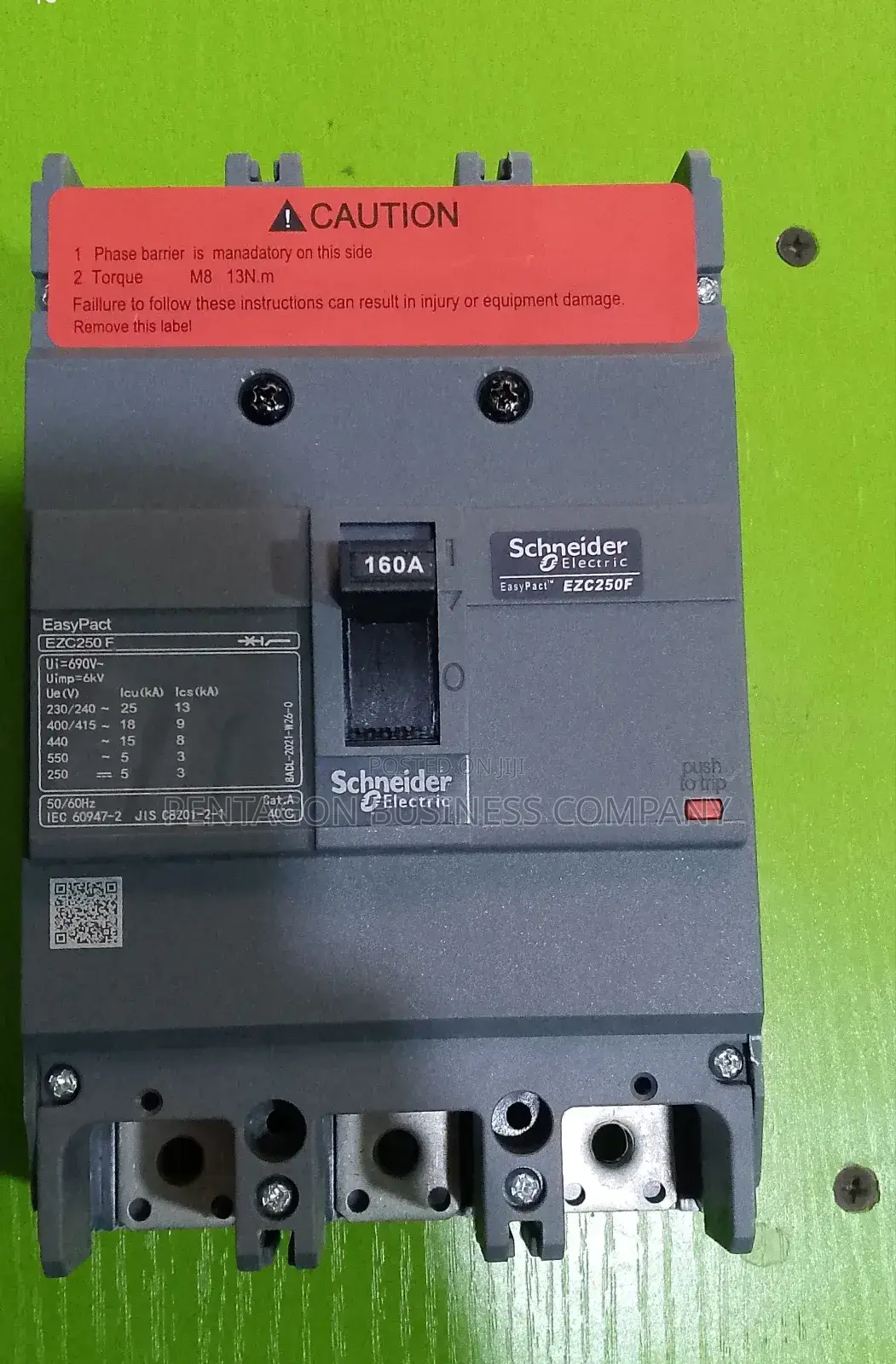 Original 160A 3pole Schneider Easypact Breaker