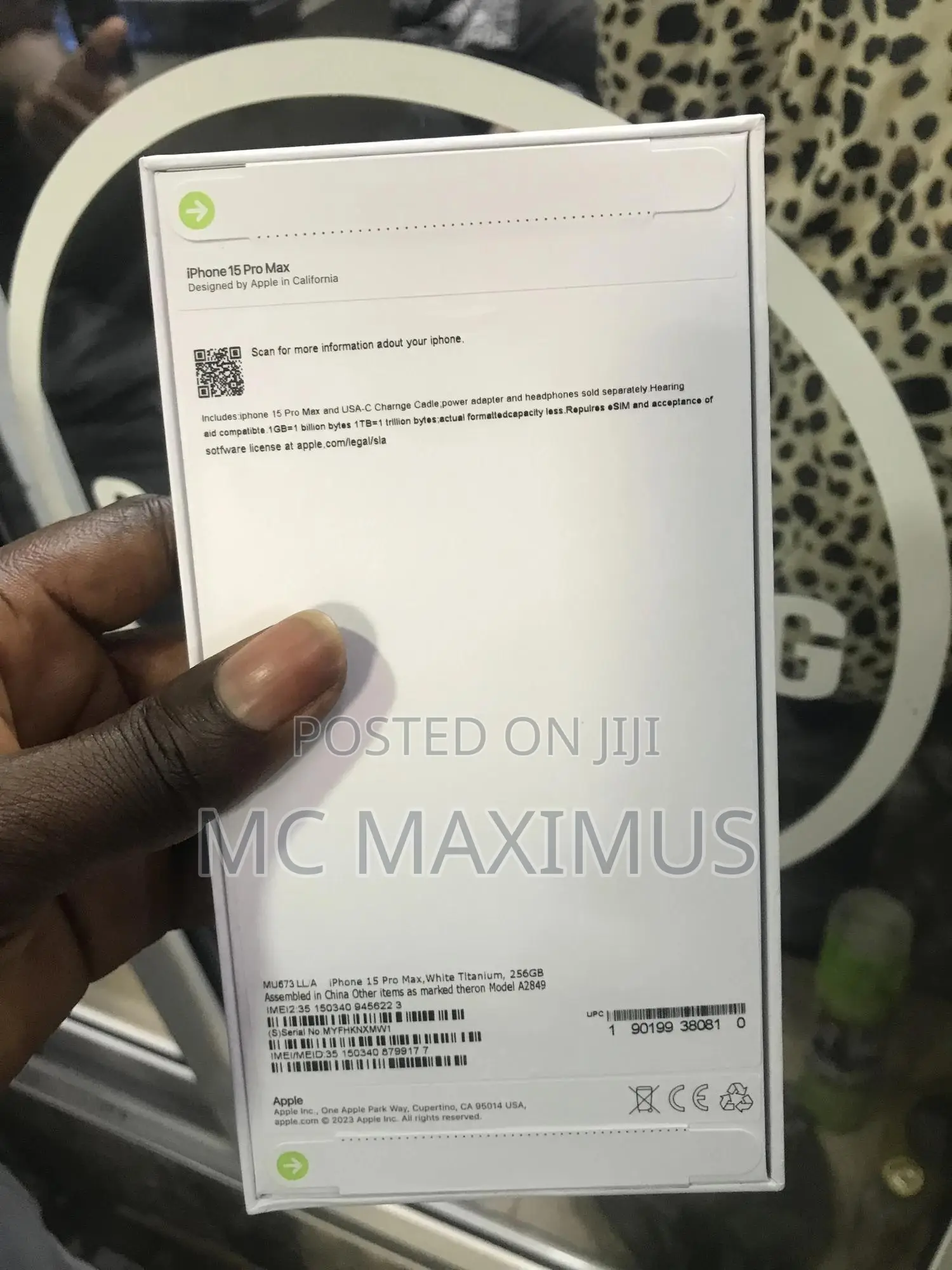 New Apple iPhone 15 Pro Max 256 GB Black