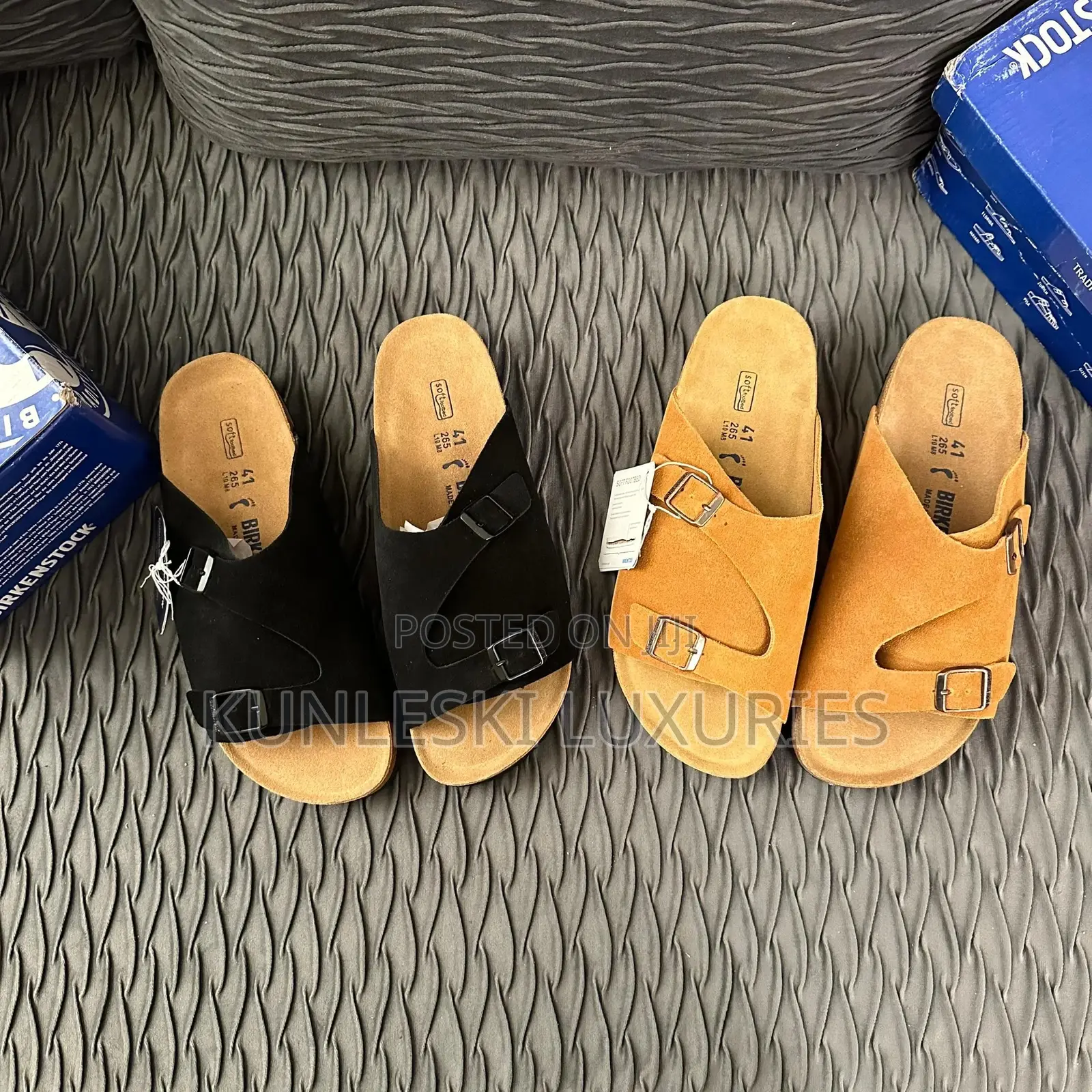 Original Birkenstock Boston Soft Footbed Zurich Nubuck Slide
