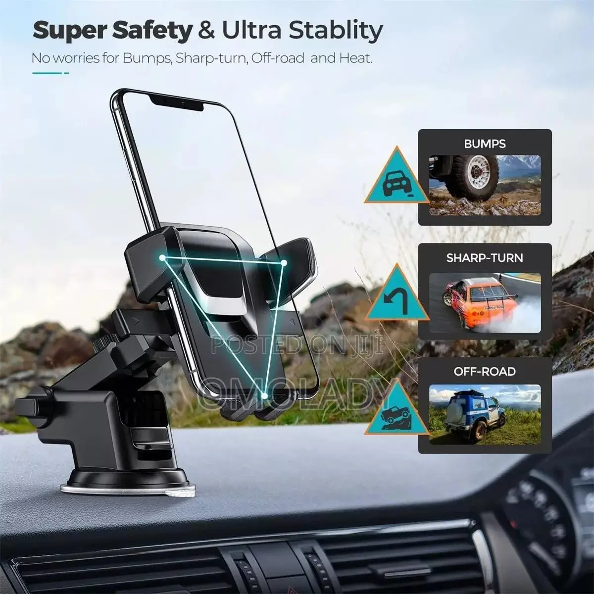 Universal Silicone Sucker Car Phone Holder