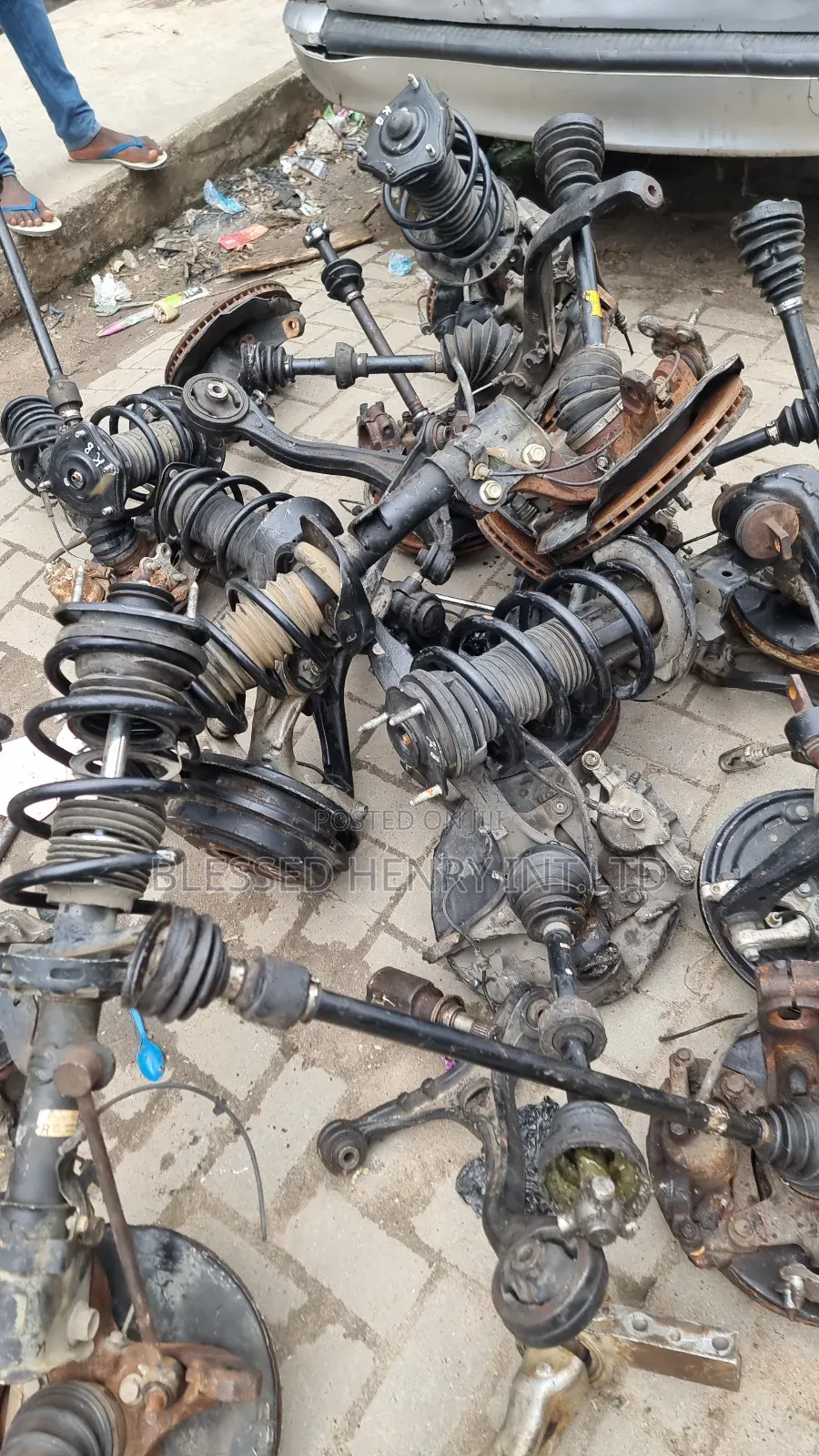 Shock Absorber, Low Arm, Linkages And Hub