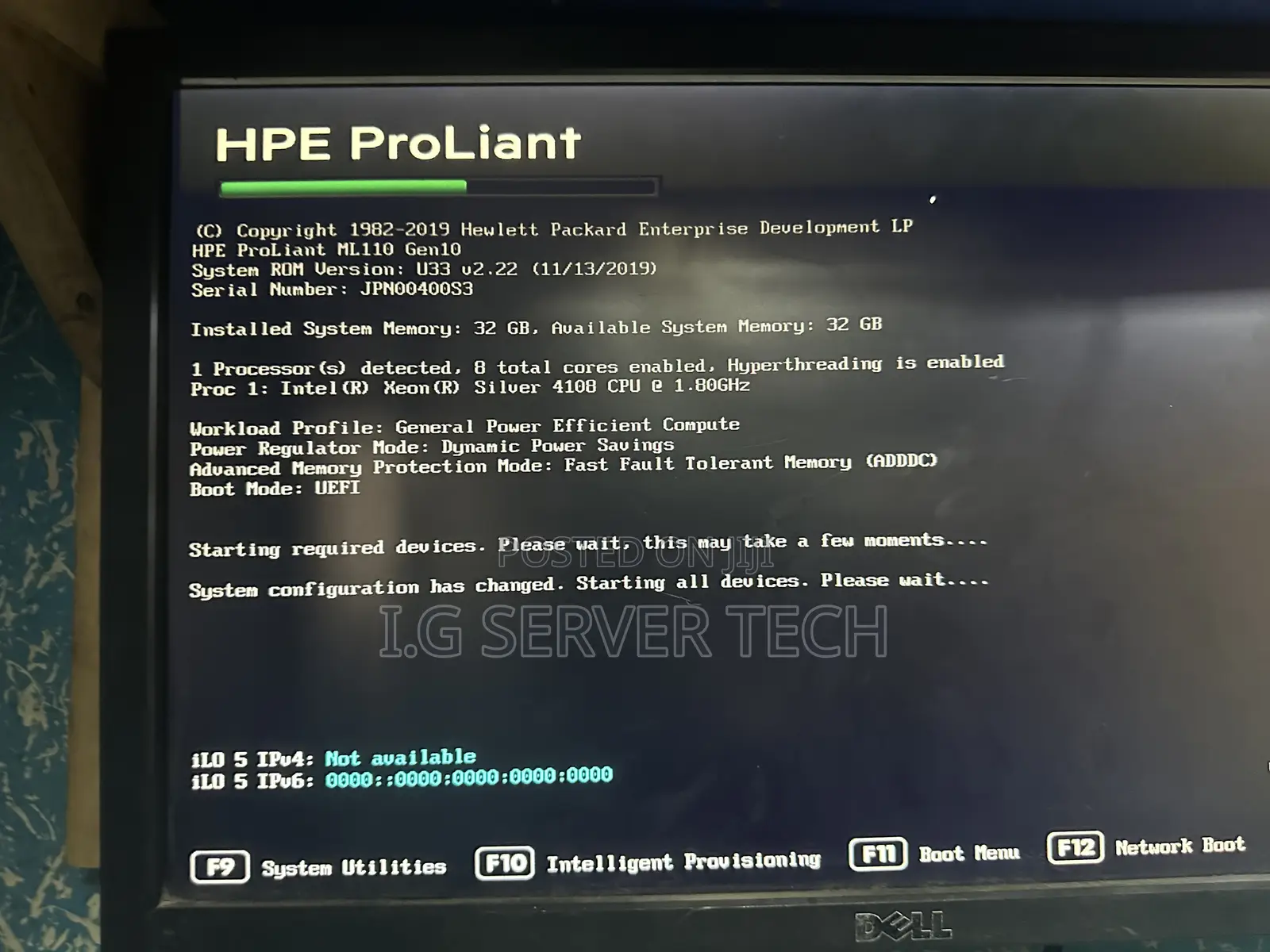 Server HP ProLiant ML 32GB Intel Xeon HDD 1T