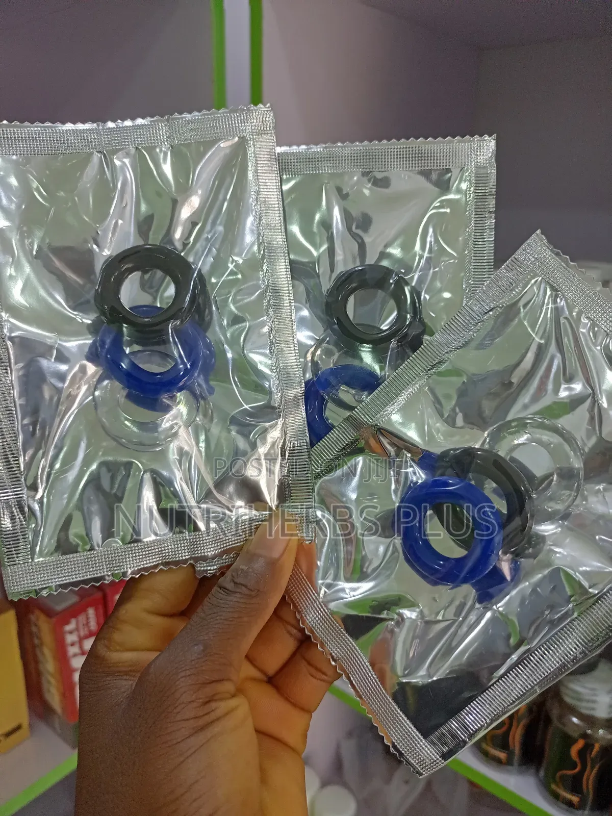 Super Elastic Erection Enhancing Beaded Penis Cock Rings Set