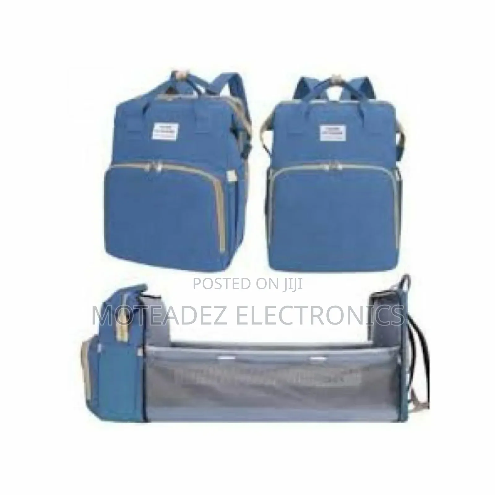 3 In 1 Baby Diaper Bag With Convertible Foldable Baby Bed