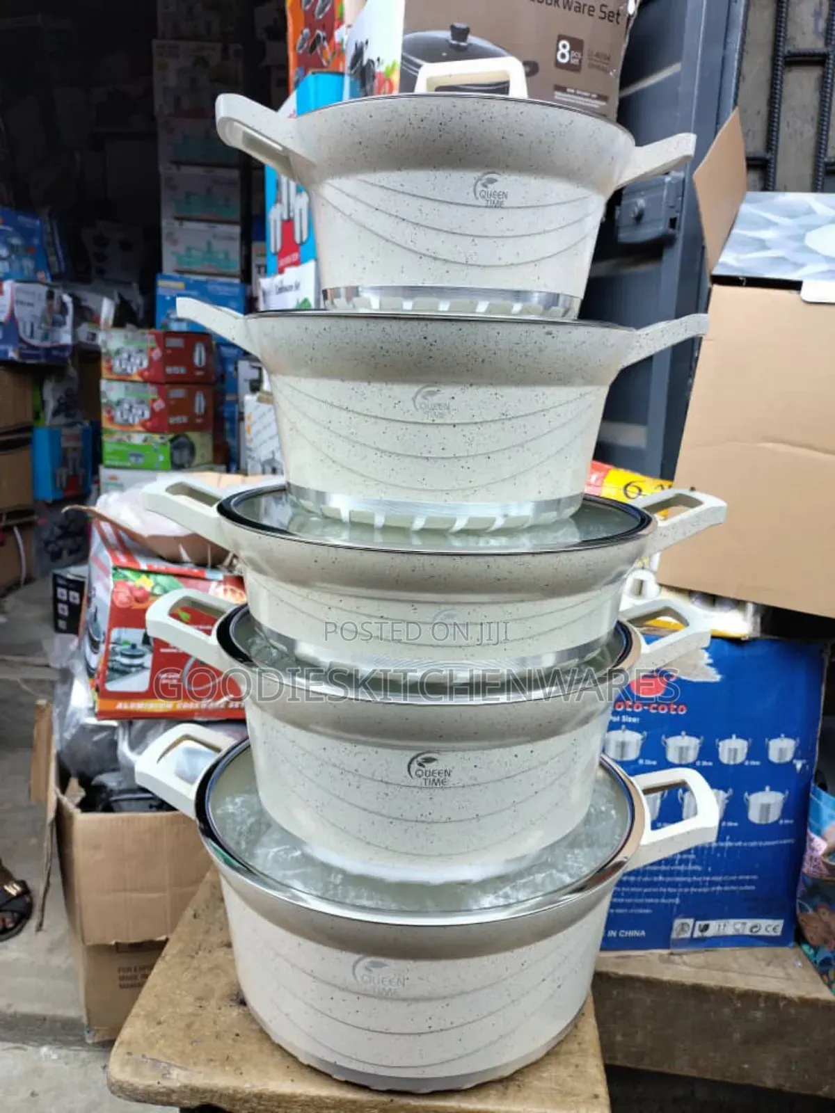 5 Set Granite Nonstick Pot