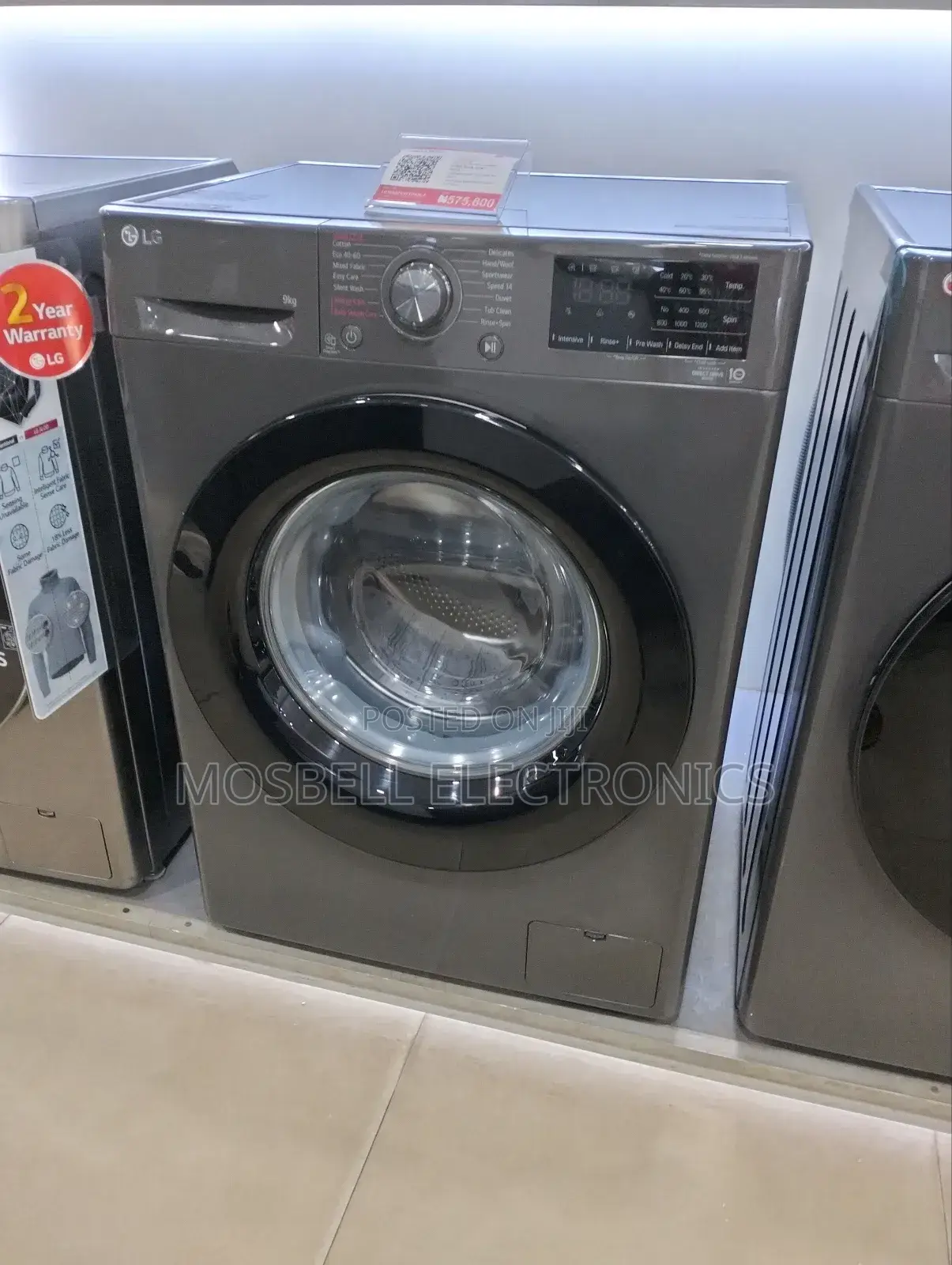 New LG Frontload 9kg Washing Machine