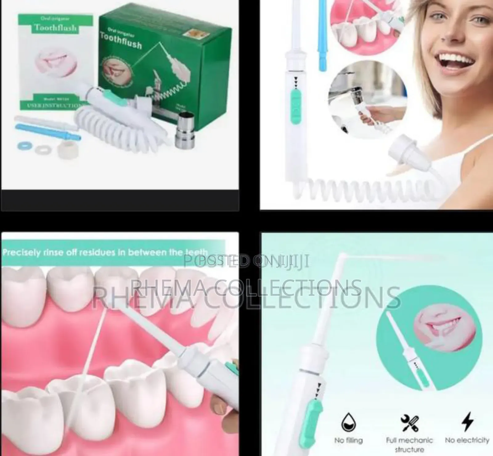 Powerful Oral Orrigator Toothflush (Water Jet Dental Flosser