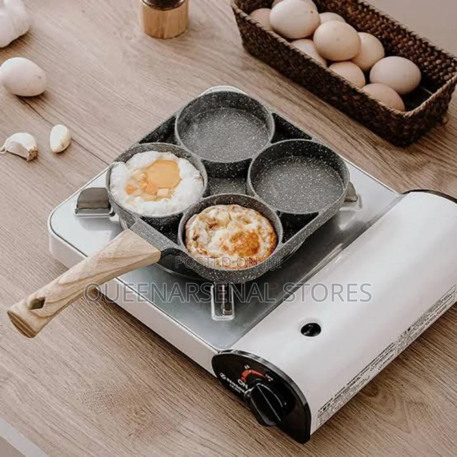 4 Holes Non Stick Fry Pan