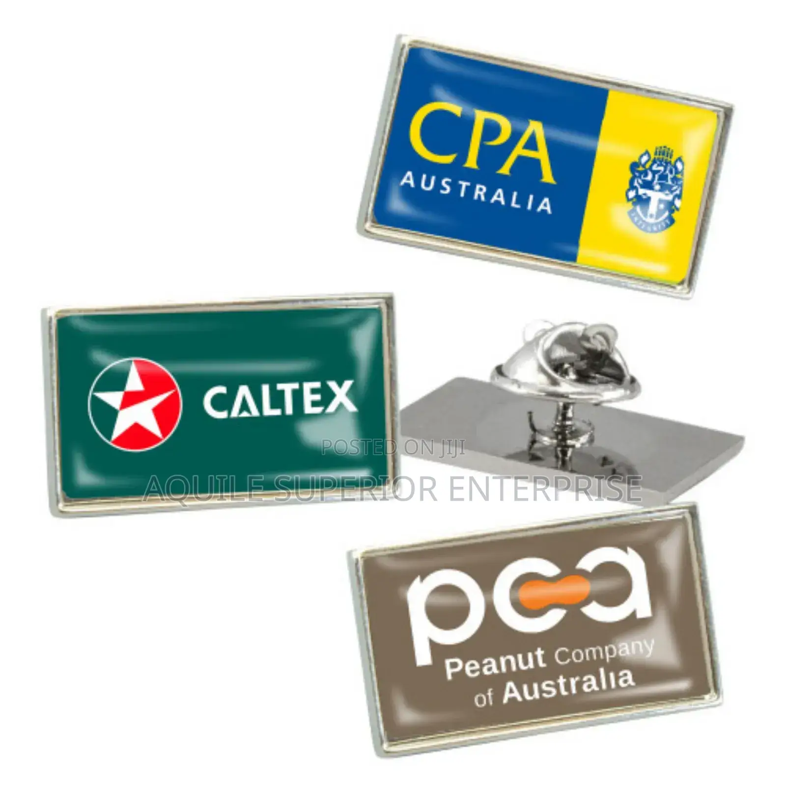 Company Dome Lapel Branding