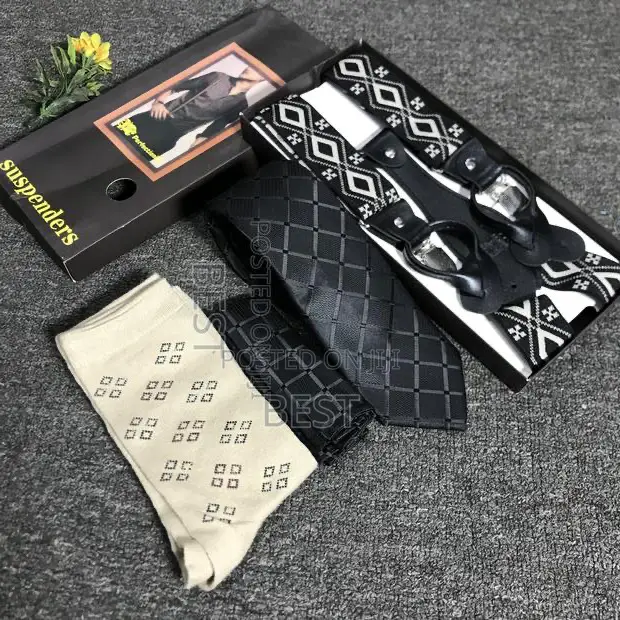 COMBO! Of Ties,Suspender,Socks. We Also Sell It Separately