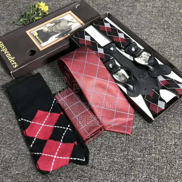 COMBO! Of Ties,Suspender,Socks. We Also Sell It Separately