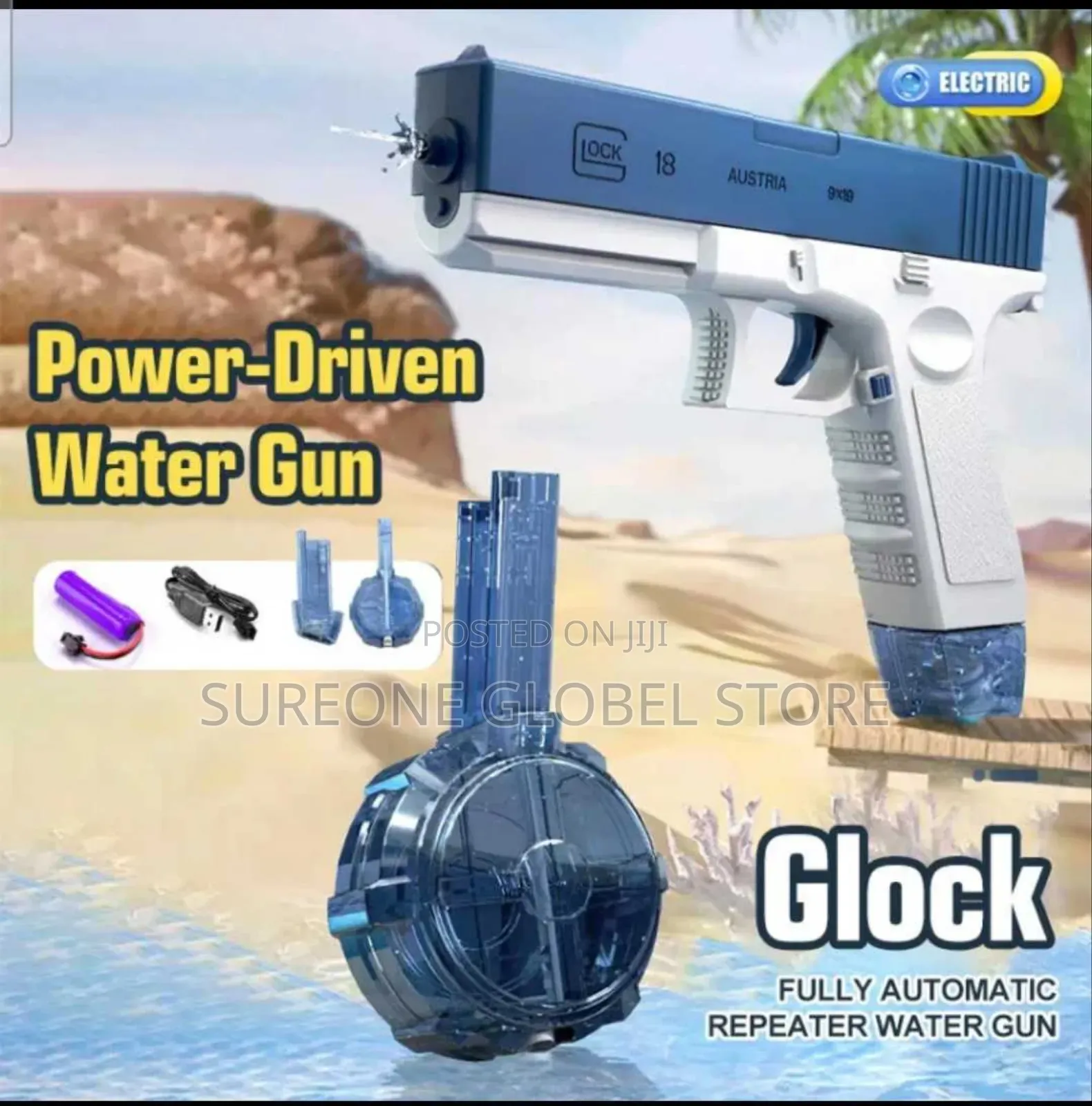 2024 New Electric M416 Water Gun Electric Glock Pistol