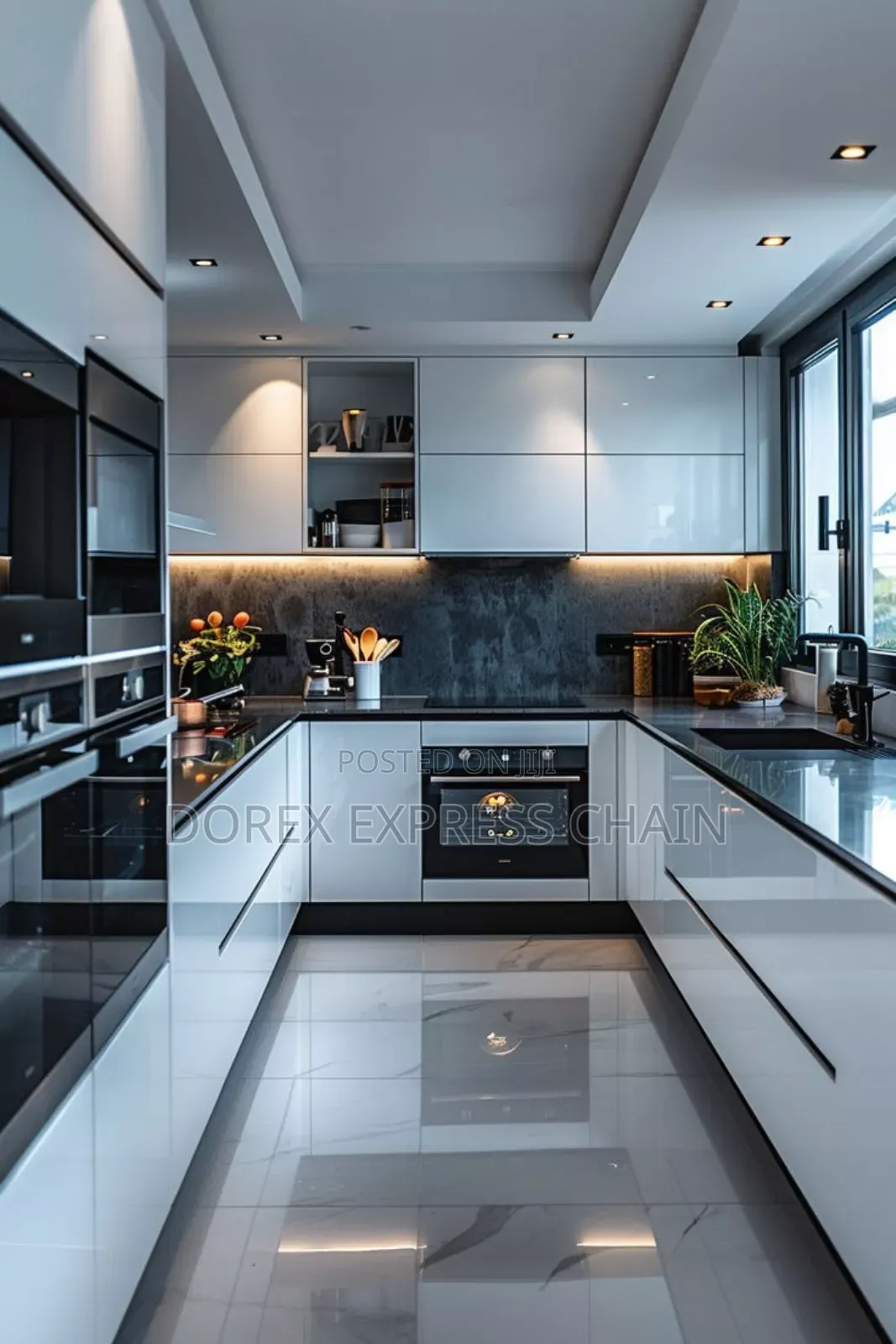 Elegant Kitchen Cabinet With Luxury Finishing.