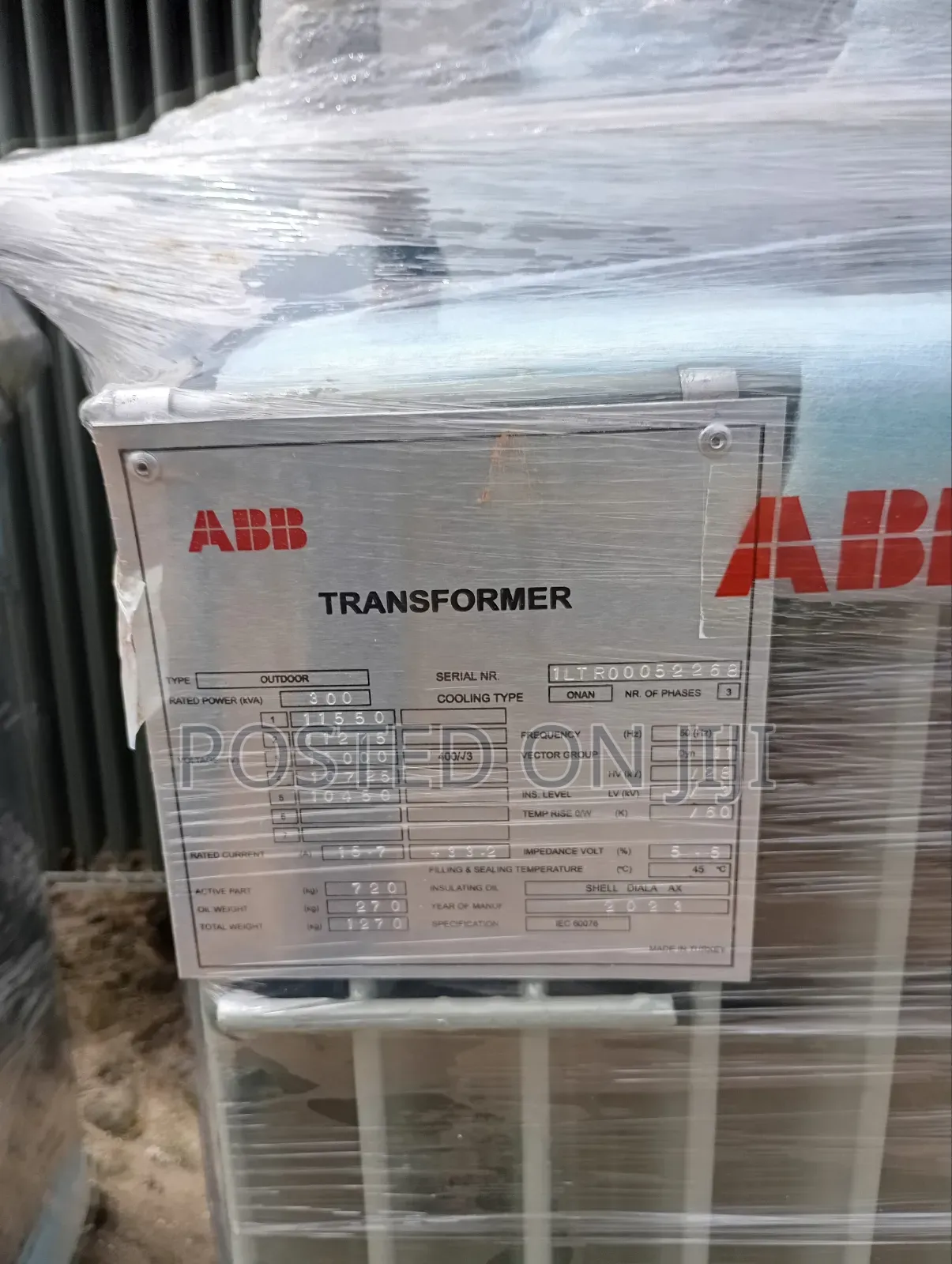 300kva/11kv (Abb) High Quality Transformer 100% Copper